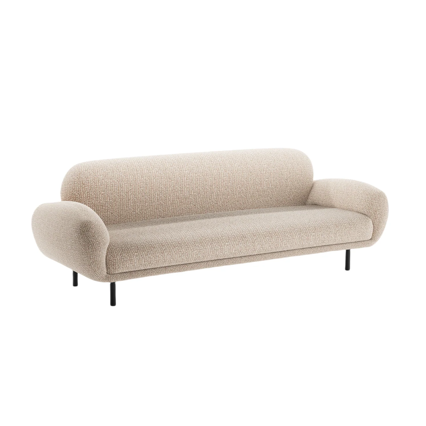 Sofa 3-osobowa POPPY piaskowy szenil