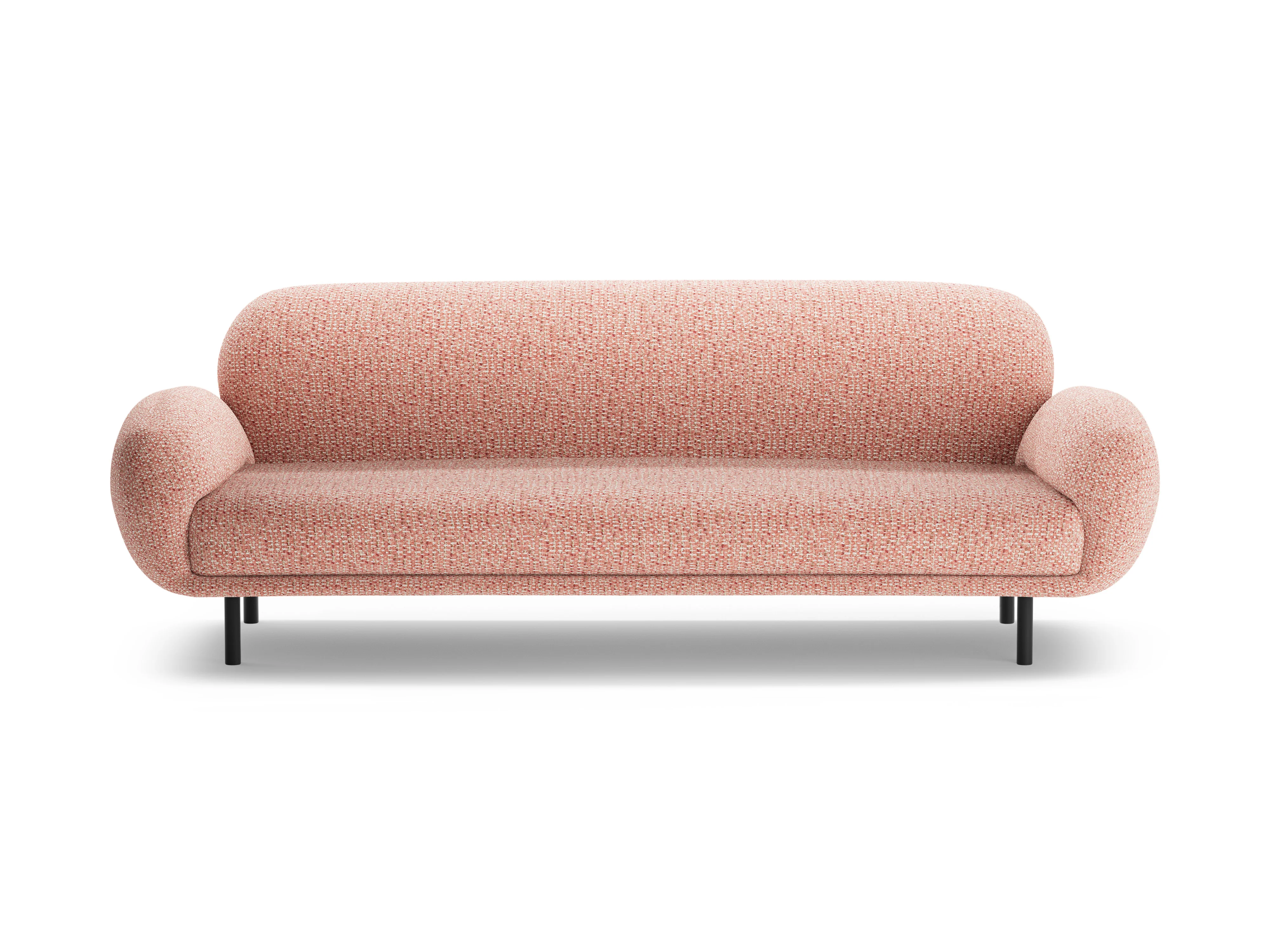 Sofa 3-osobowa POPPY różowy szenil - Image 3