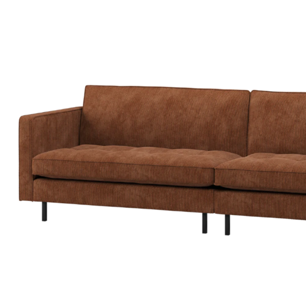 Sofa 3-osobowa RODEO CLASSIC rdzawy brązowy sztruks - Image 2