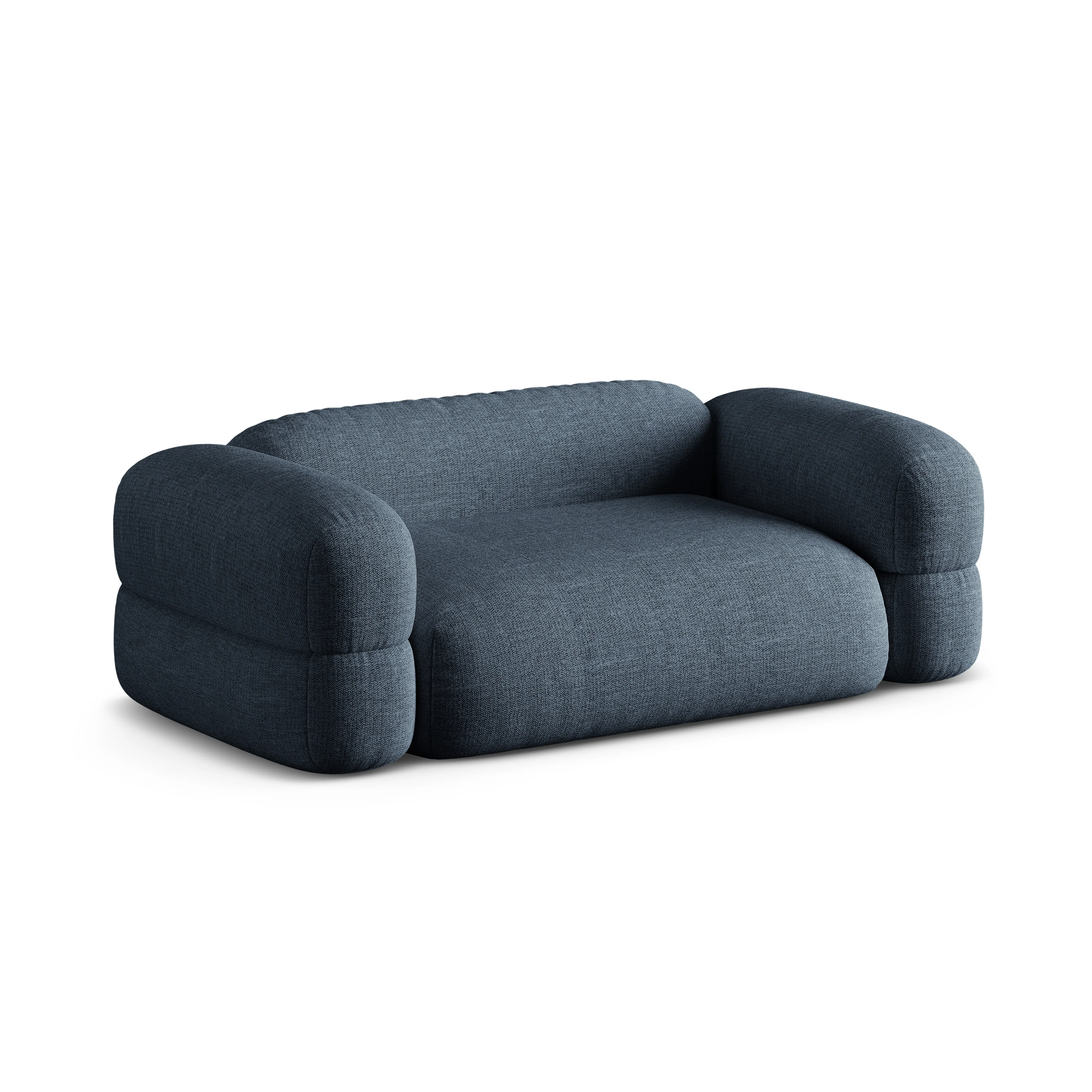 Sofa 3-osobowa ROGER ciemnoniebieski szenil