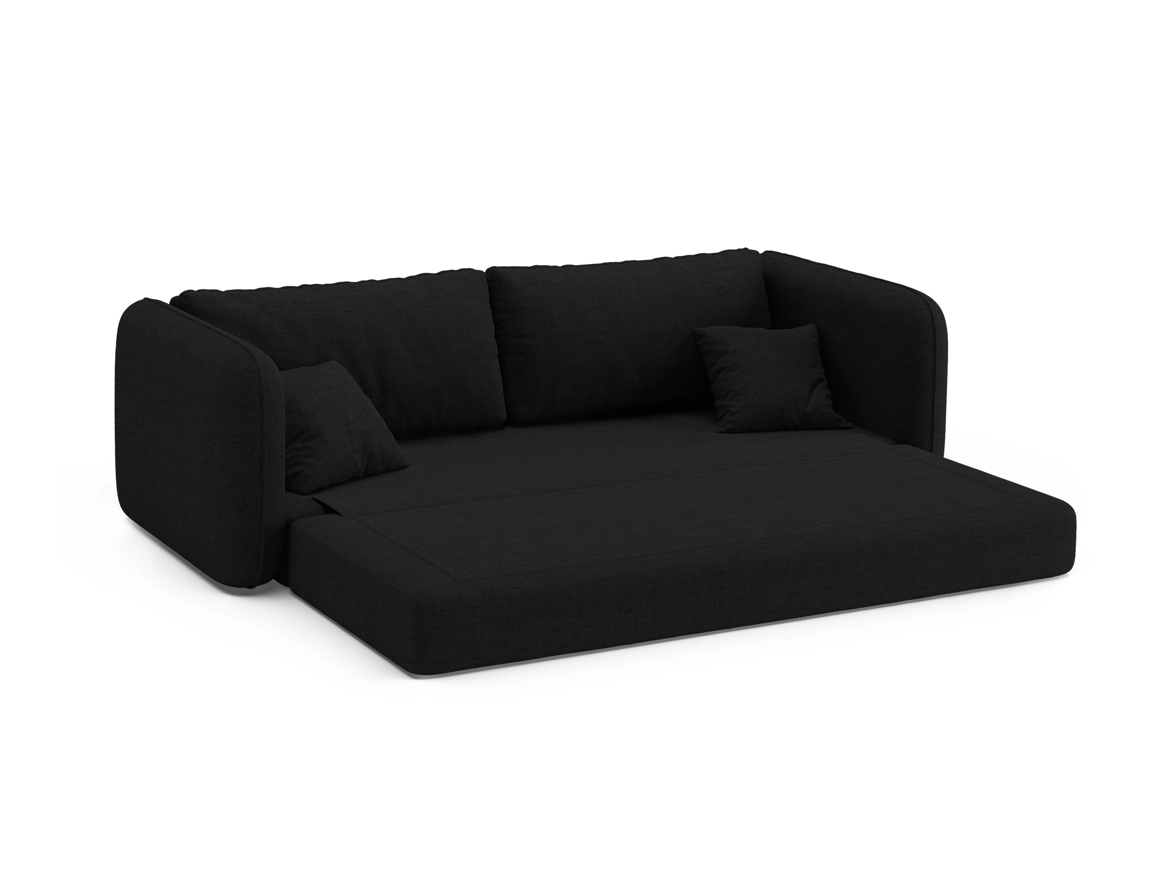 Sofa 3-osobowa z funkcją spania DORMI czarny - Image 6