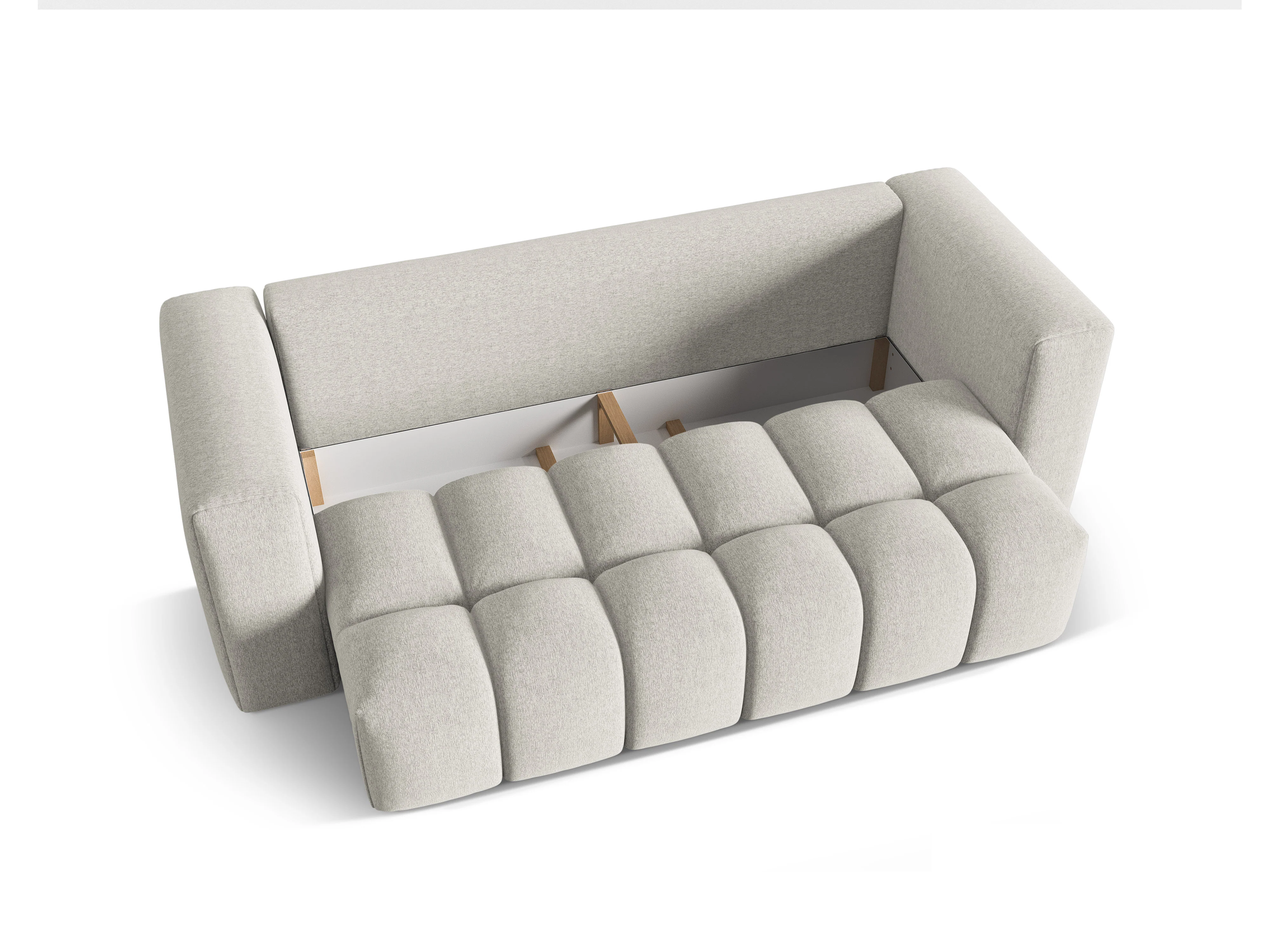 Sofa 3-osobowa z funkcją spania VERONA beżowy - Image 4
