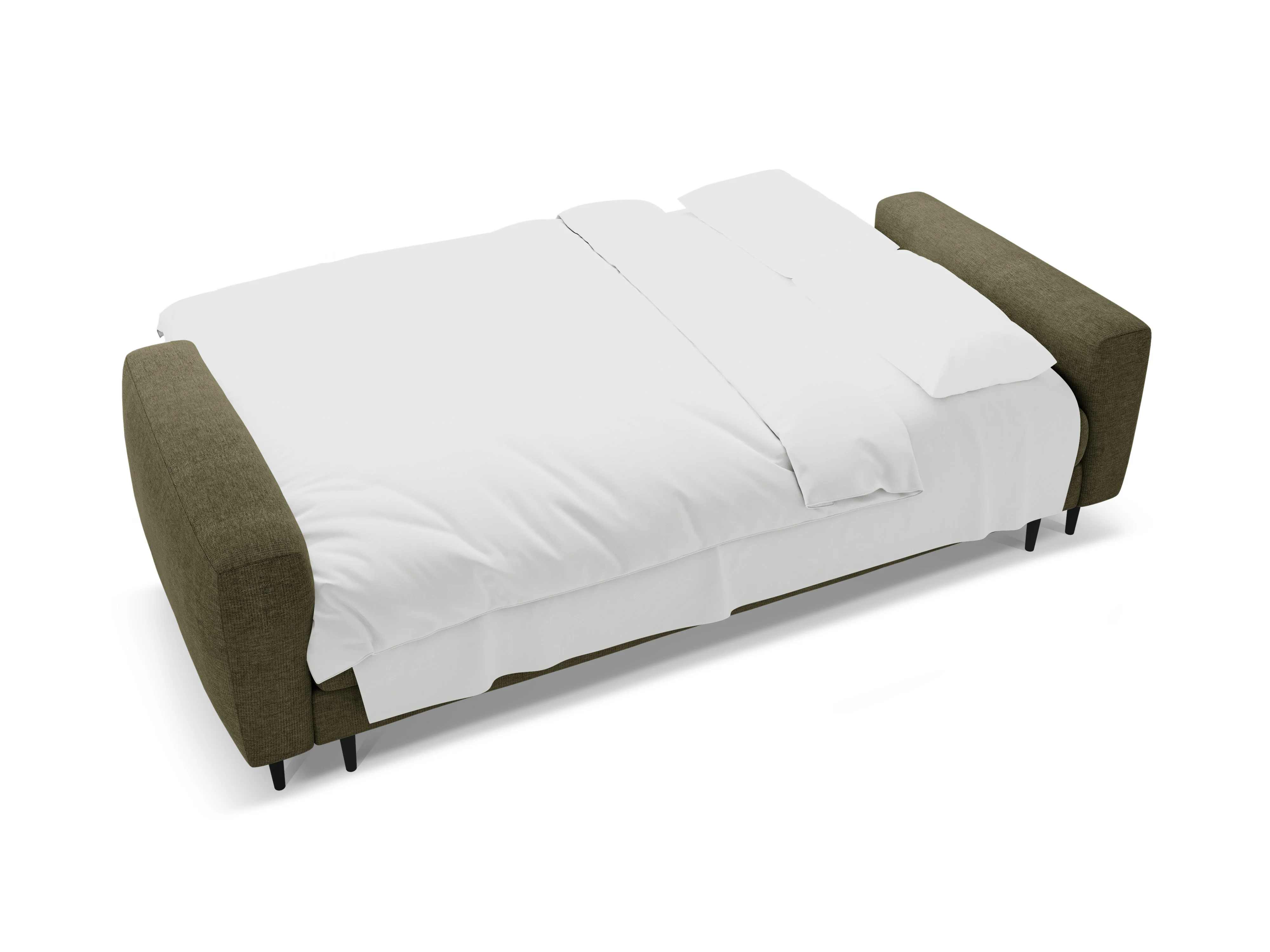 Sofa 3-osobowa z funkcją spania BEMY oliwkowy - Image 5