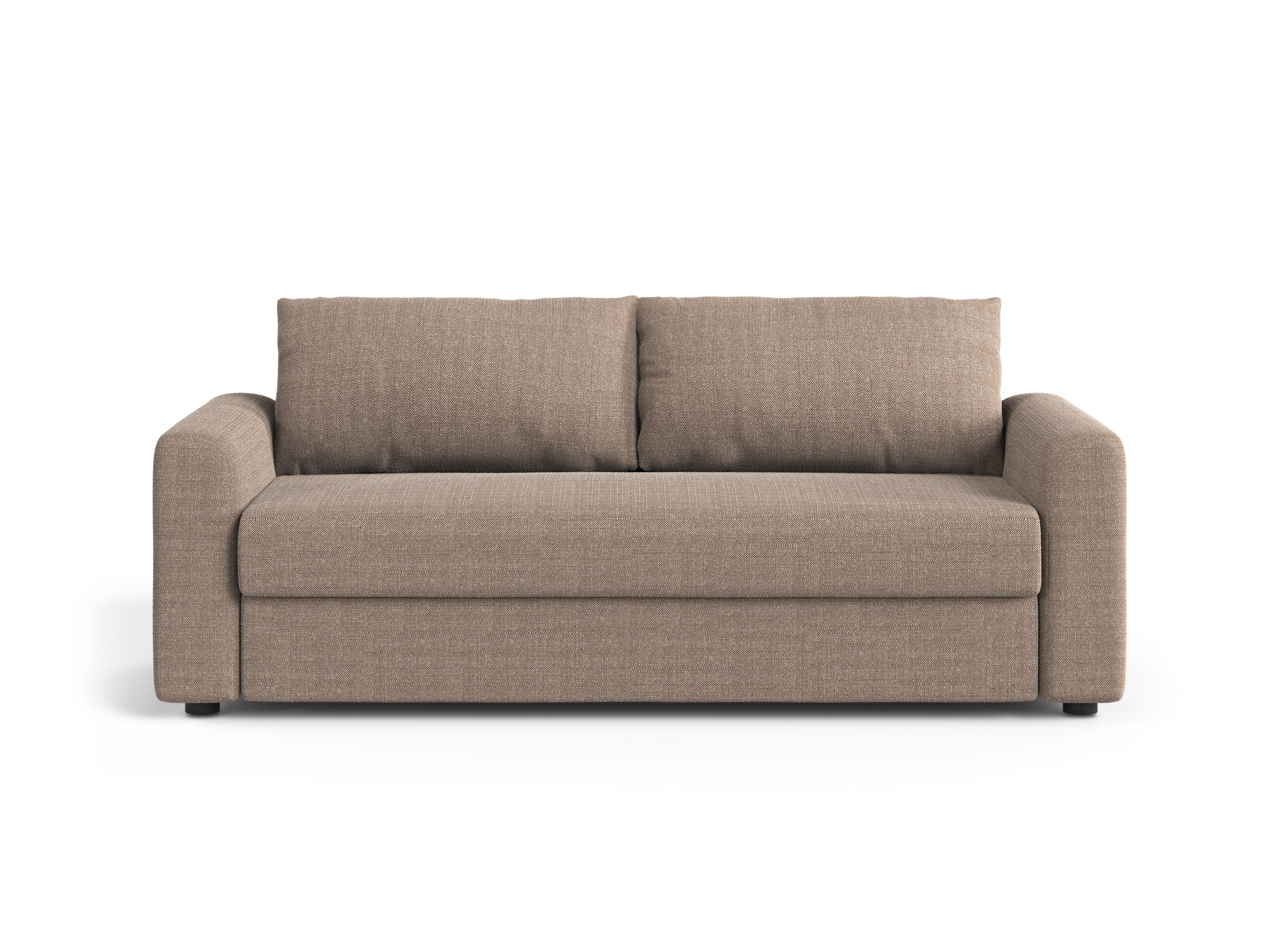 Sofa 3-osobowa z funkcją spania DAVID jasny brązowy - Image 2