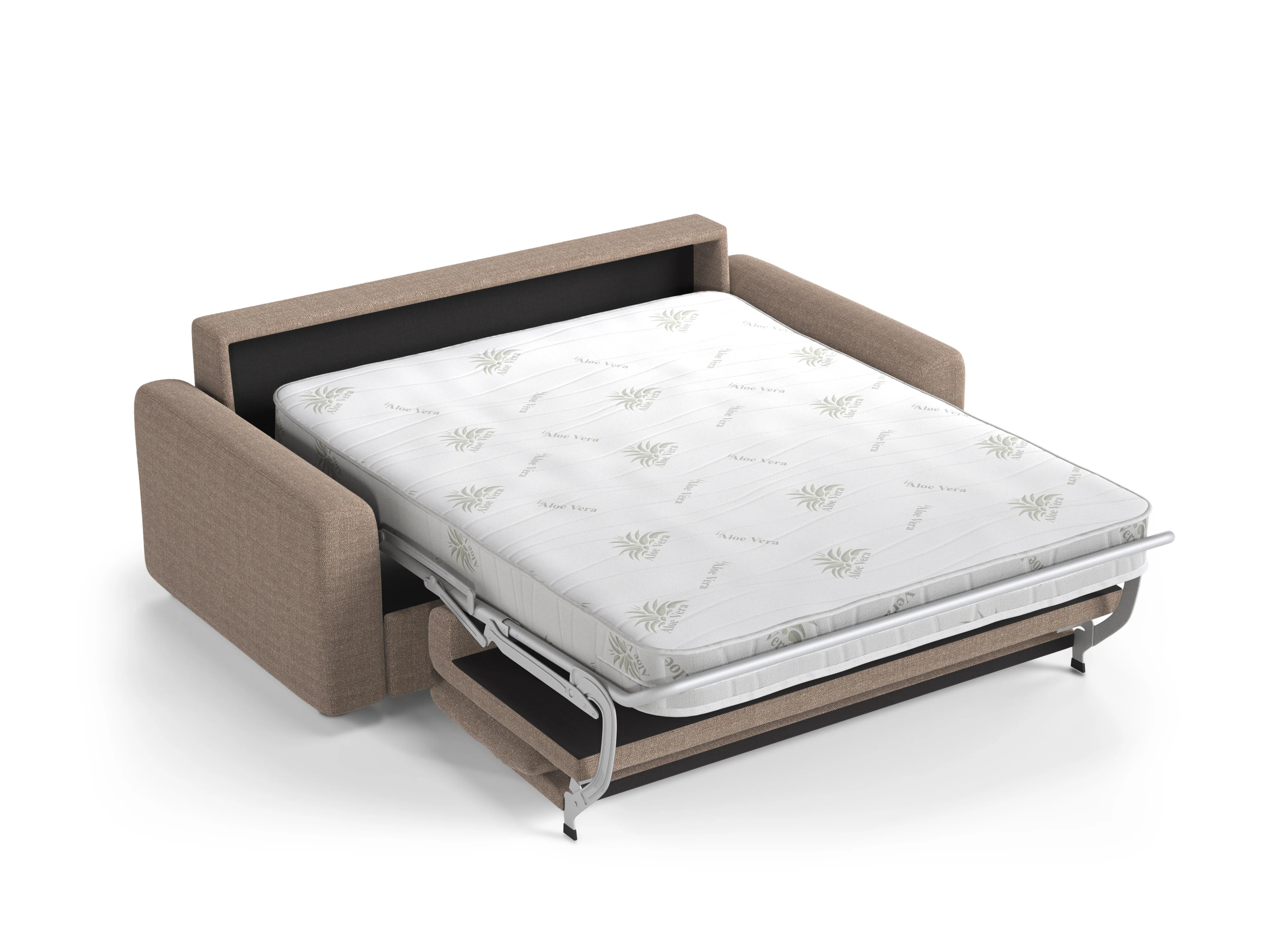Sofa 3-osobowa z funkcją spania DAVID jasny brązowy - Image 4