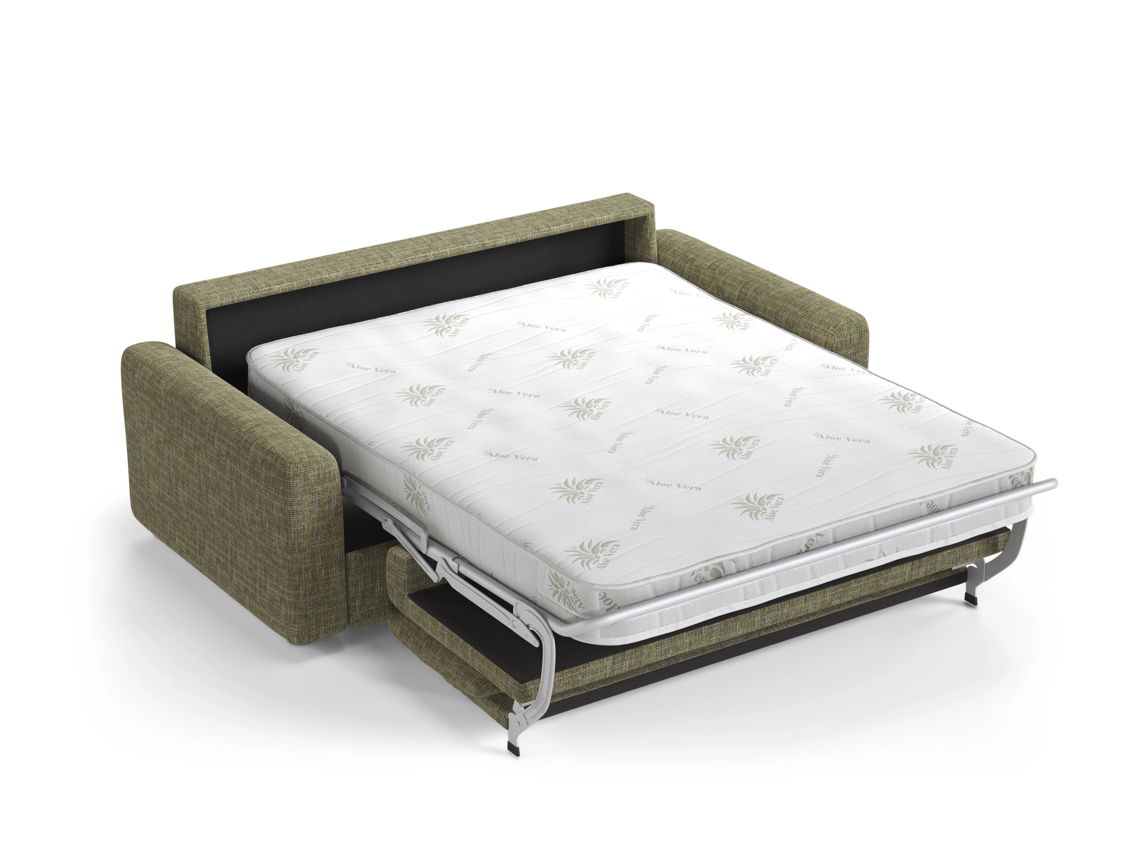 Sofa 3-osobowa z funkcją spania DAVID oliwkowy melanż - Image 4