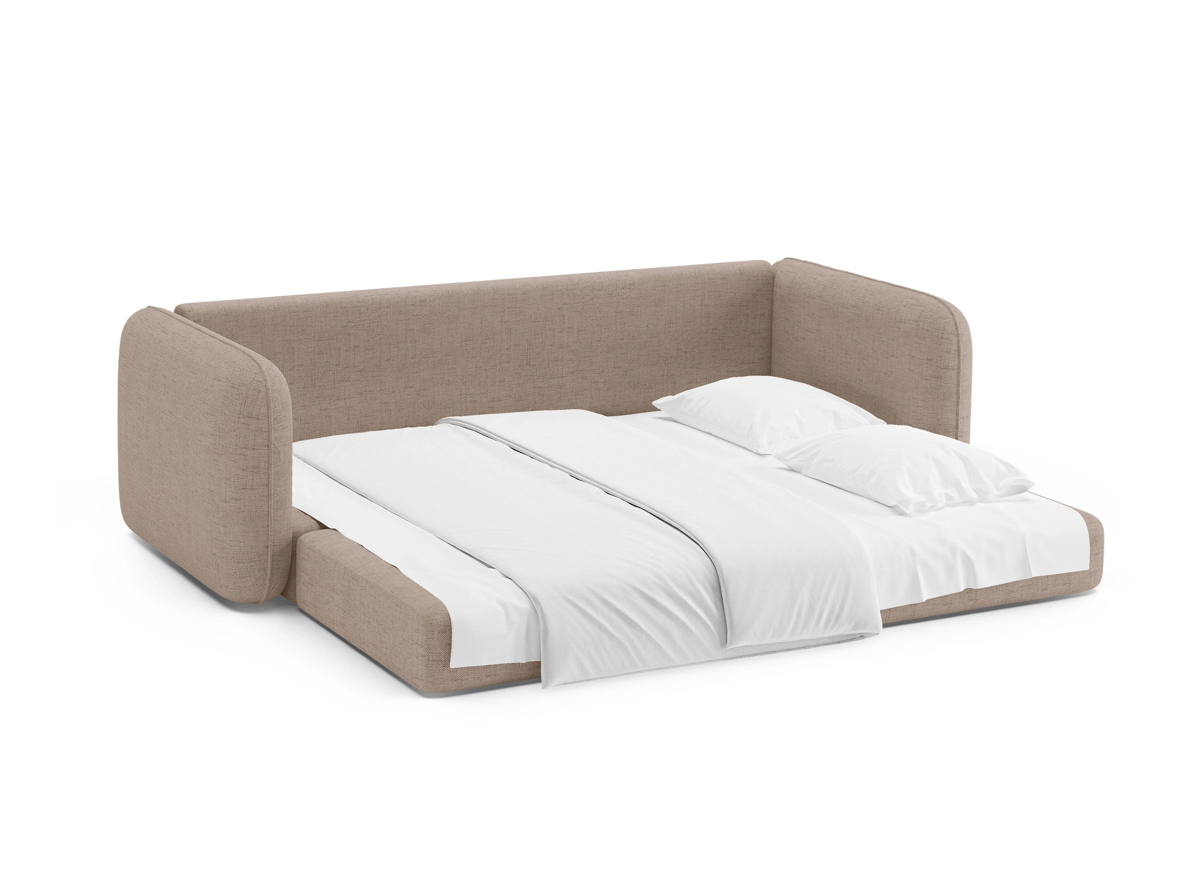 Sofa 3-osobowa z funkcją spania DORMI cappuccino - Image 7