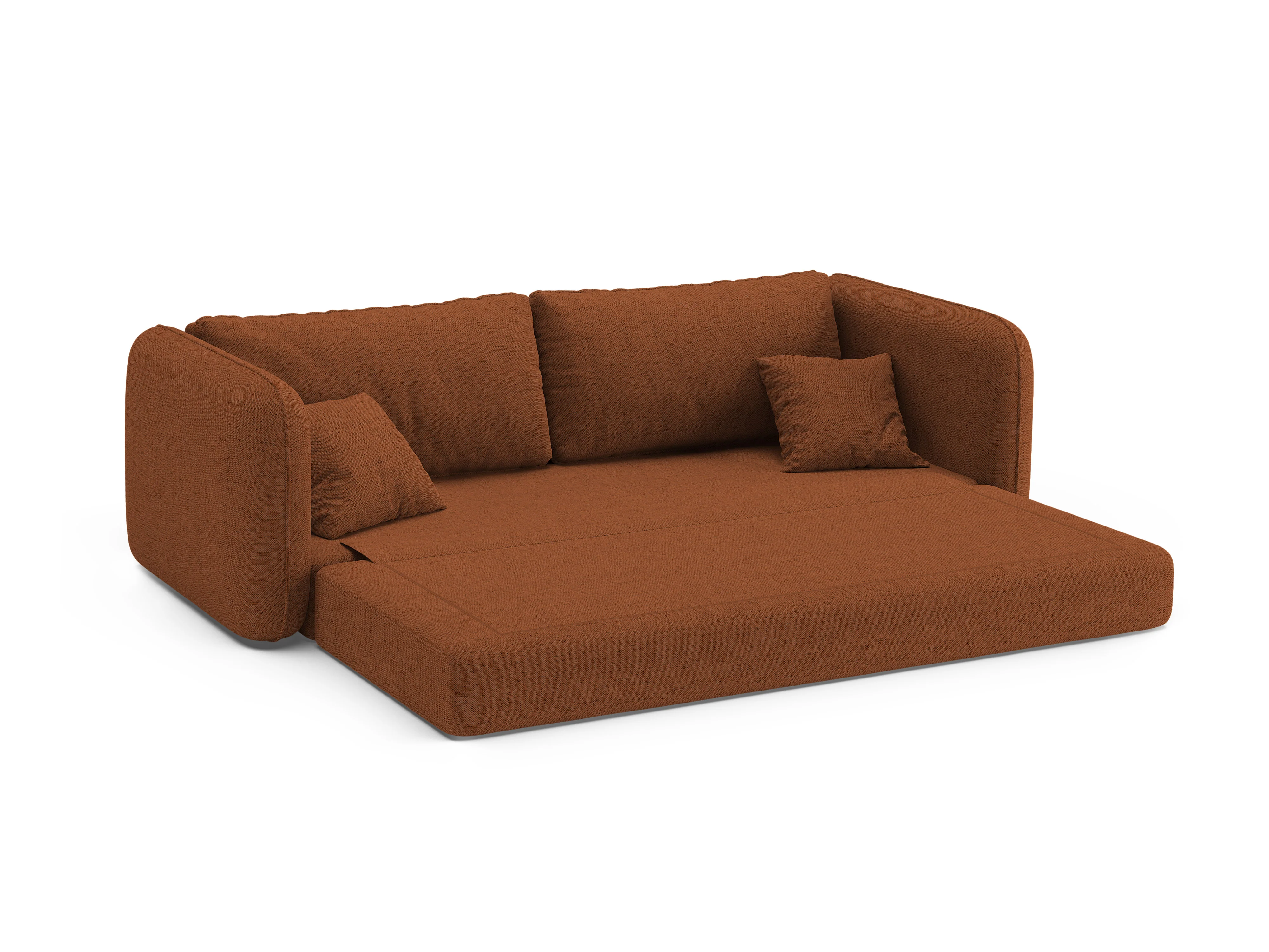 Sofa 3-osobowa z funkcją spania DORMI ceglany - Image 6