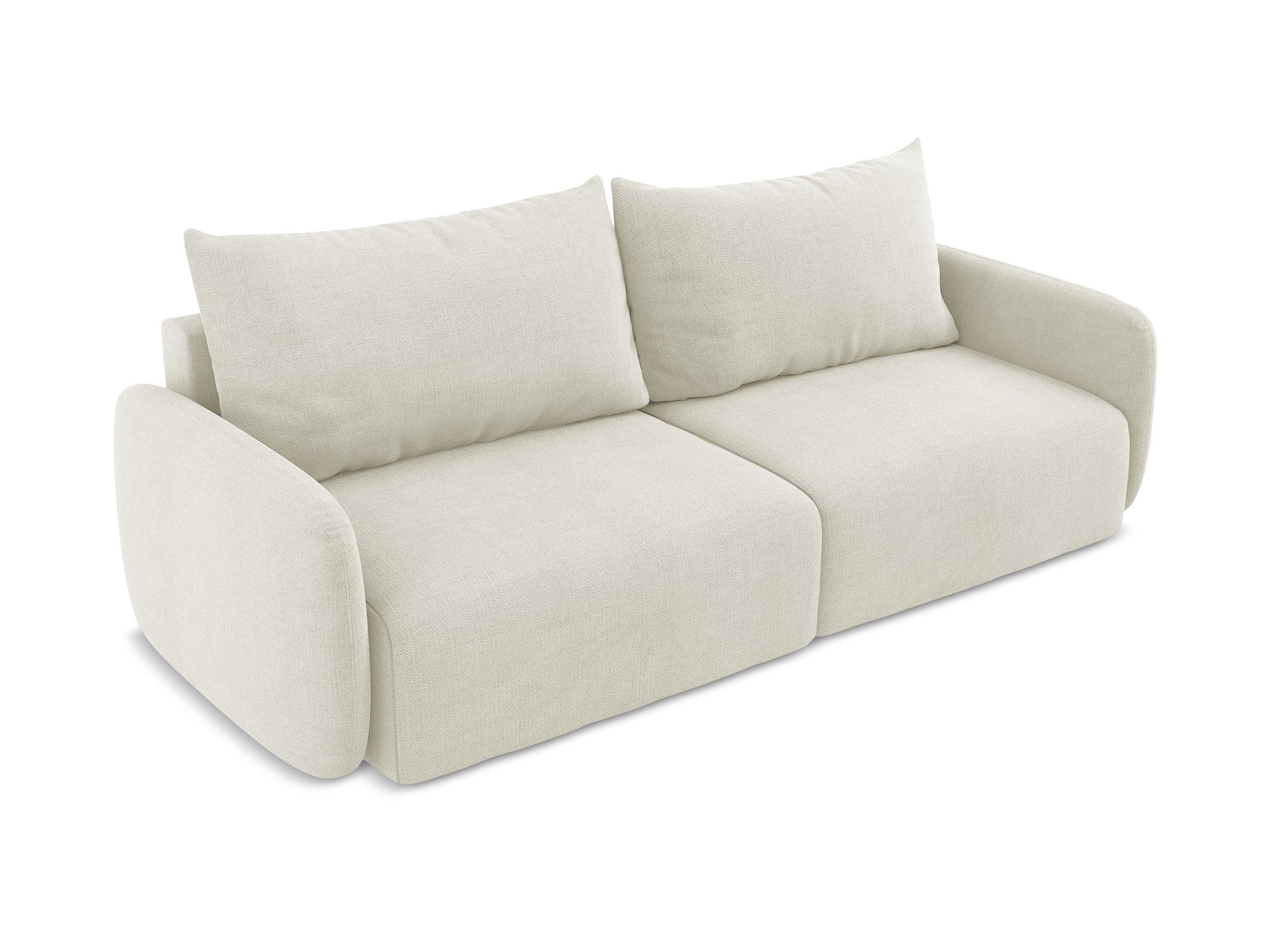 Sofa 3-osobowa z funkcją spania KALENA beżowy - Image 3