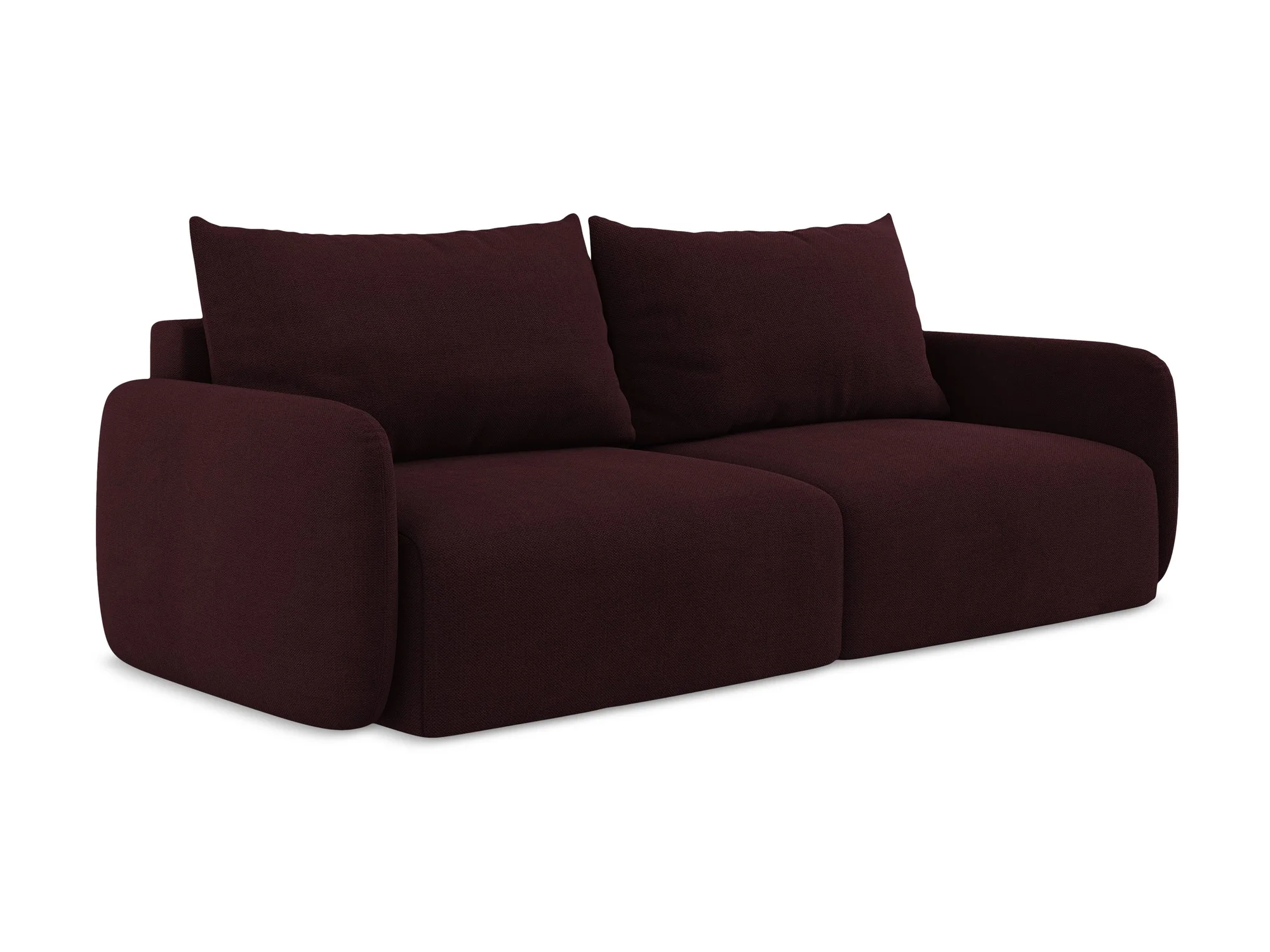 Sofa 3-osobowa z funkcją spania KALENA bordowy