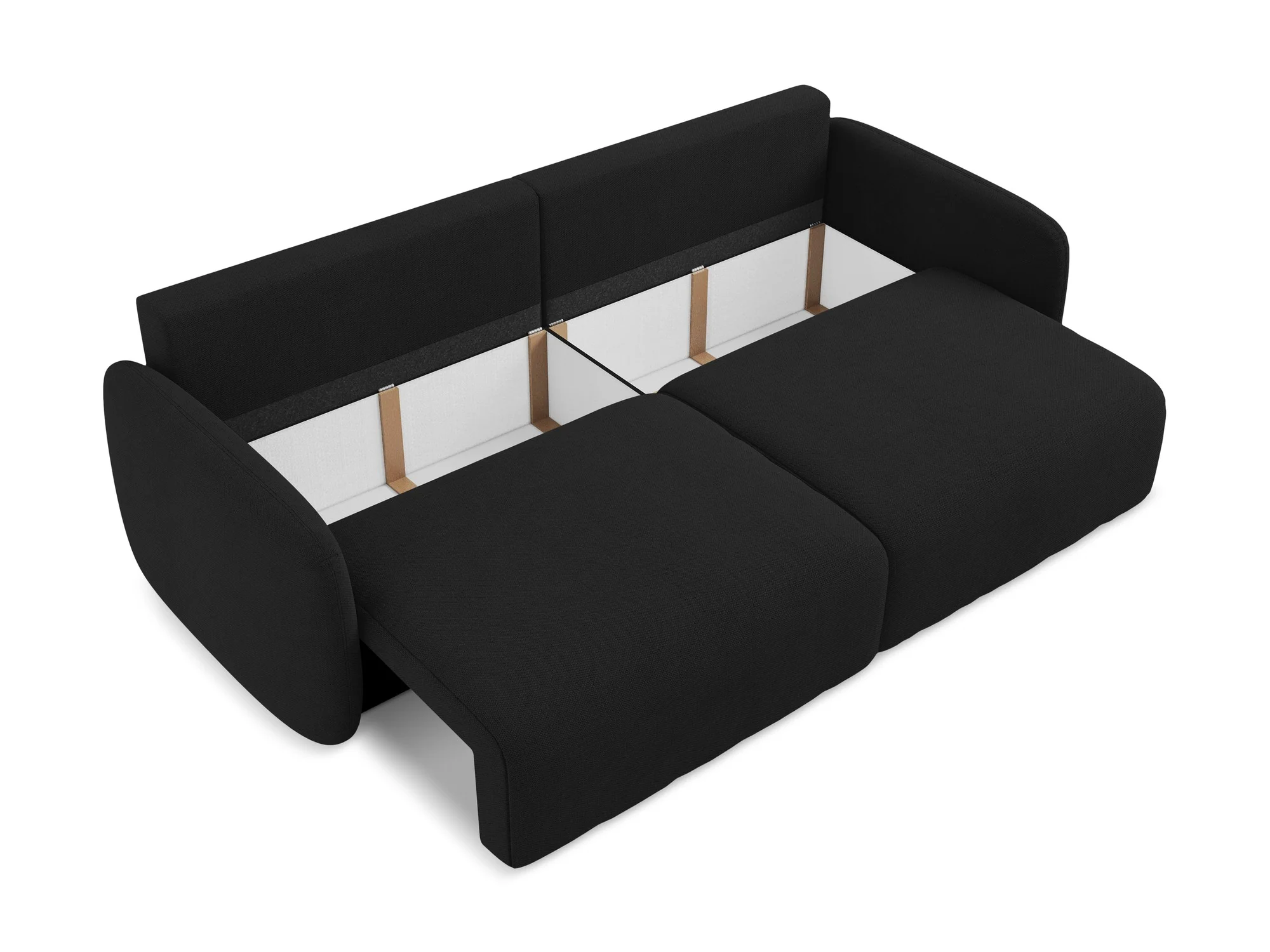 Sofa 3-osobowa z funkcją spania KALENA czarny - Image 5