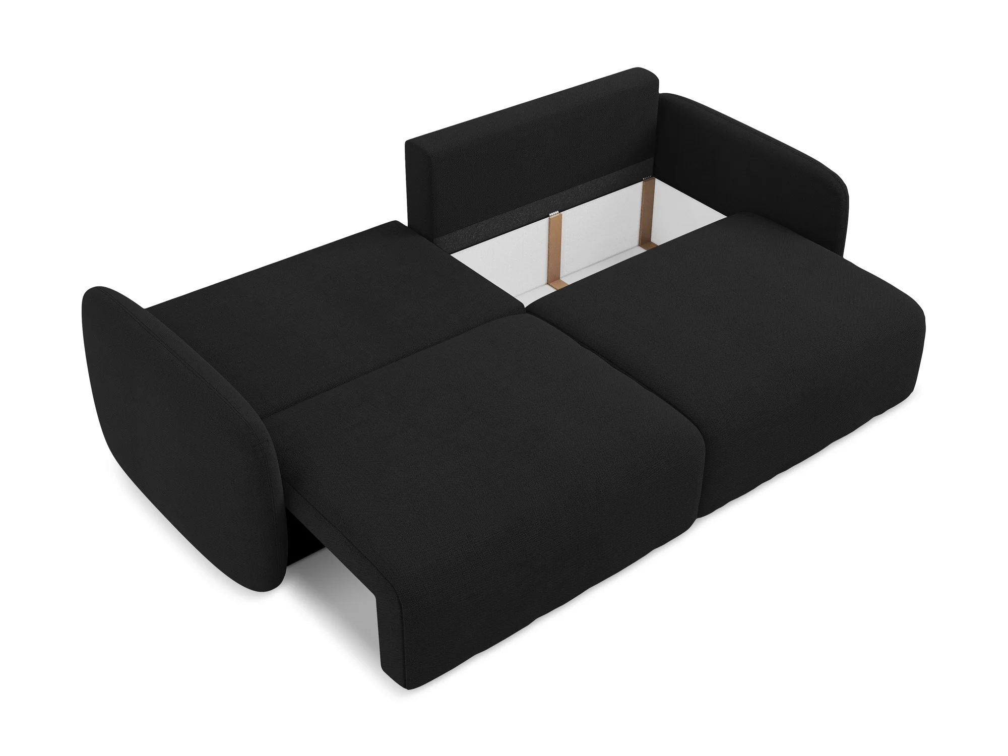 Sofa 3-osobowa z funkcją spania KALENA czarny - Image 6