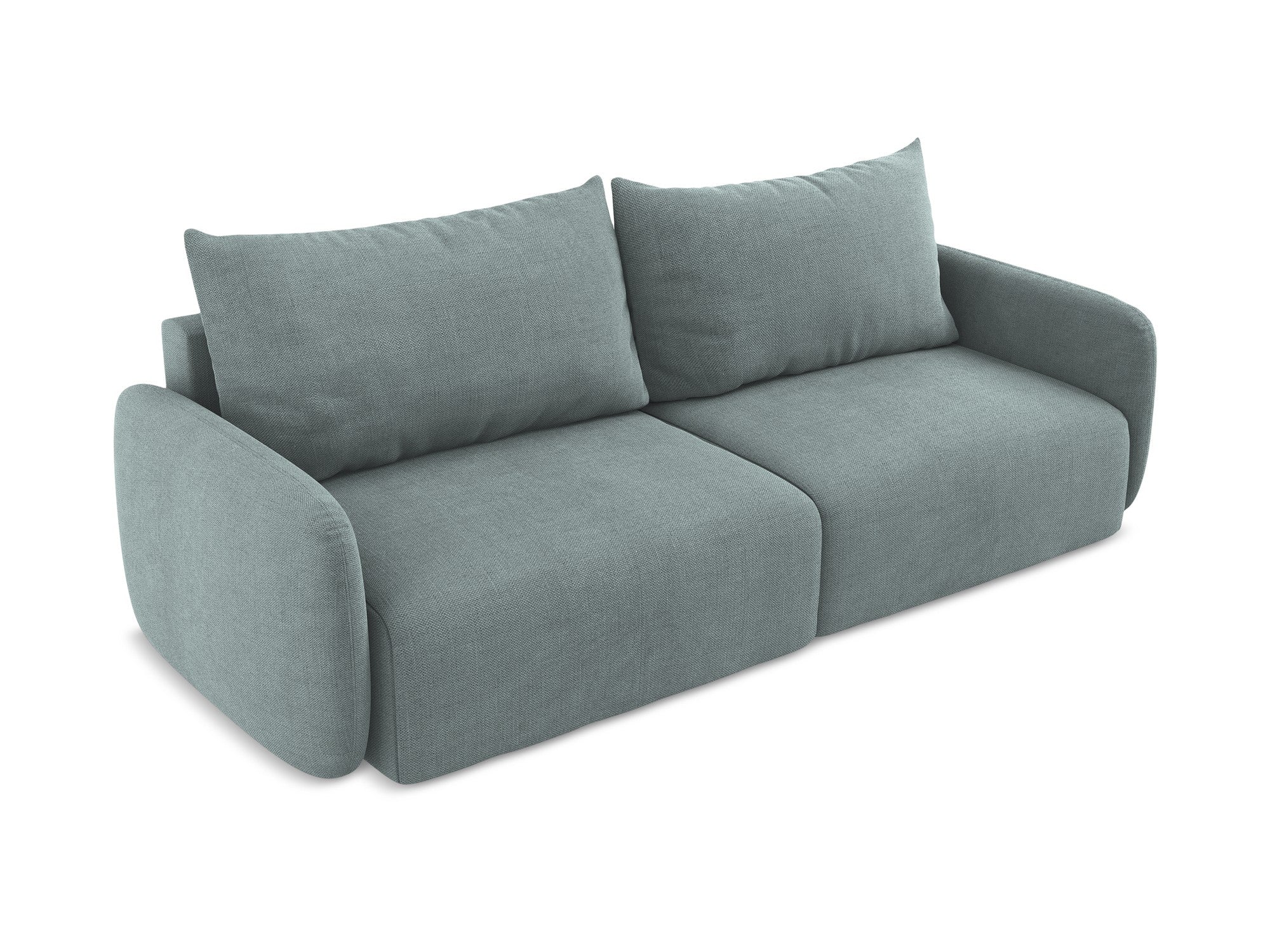 Sofa 3-osobowa z funkcją spania KALENA dżinsowy niebieski - Image 3