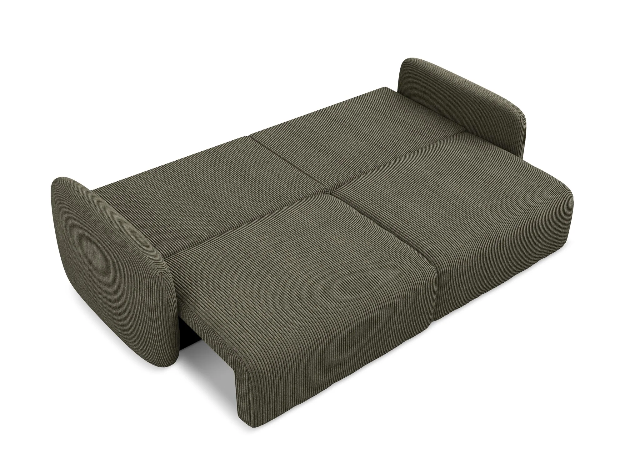 Sofa 3-osobowa z funkcją spania KALENA oliwkowy sztruks - Image 6