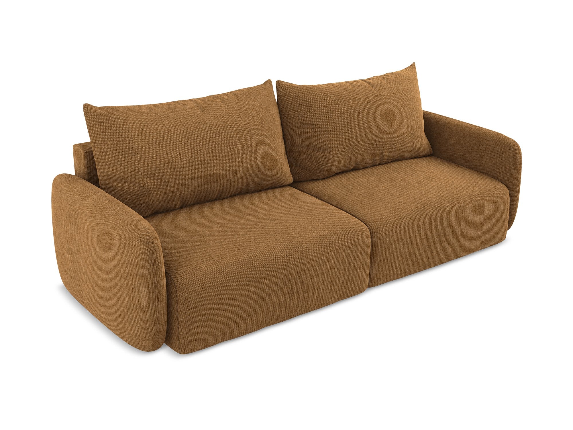 Sofa 3-osobowa z funkcją spania KALENA terakota - Image 3