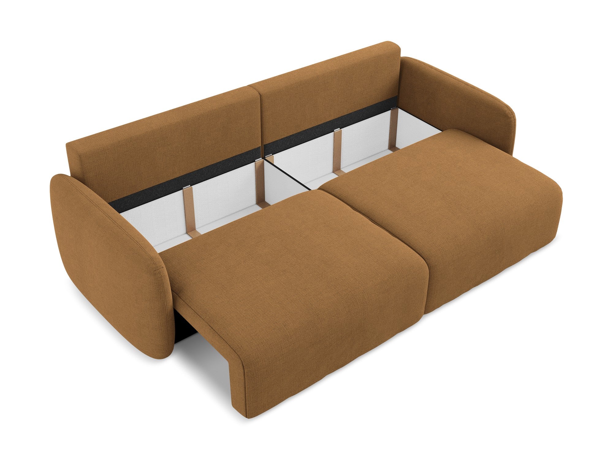 Sofa 3-osobowa z funkcją spania KALENA terakota - Image 4