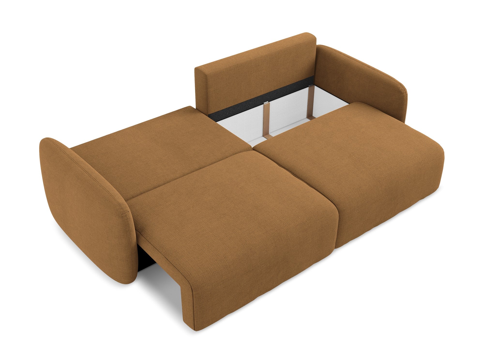 Sofa 3-osobowa z funkcją spania KALENA terakota - Image 5