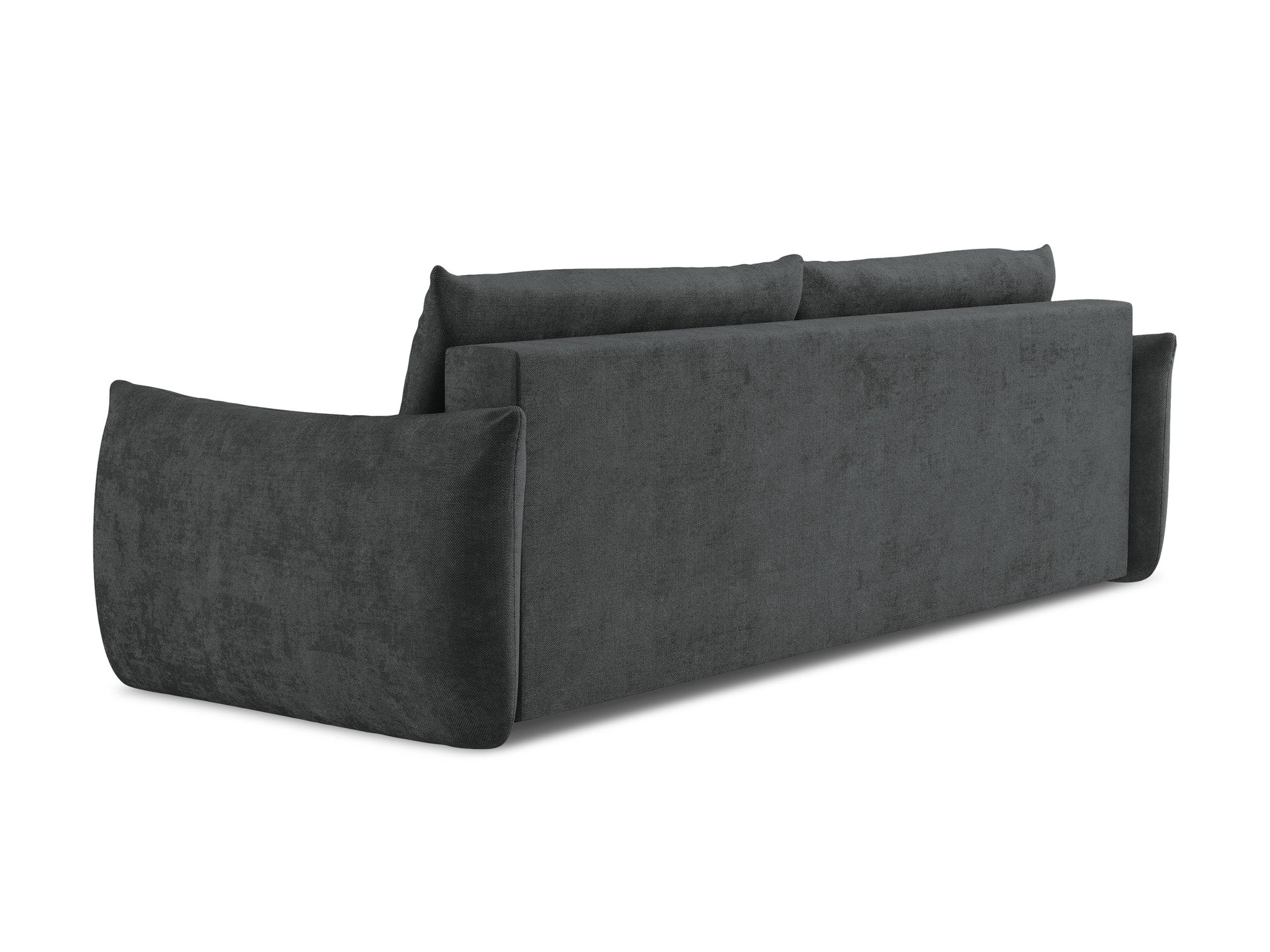 Sofa 3-osobowa z funkcją spania LEILA ciemnoszary szenil - Image 5