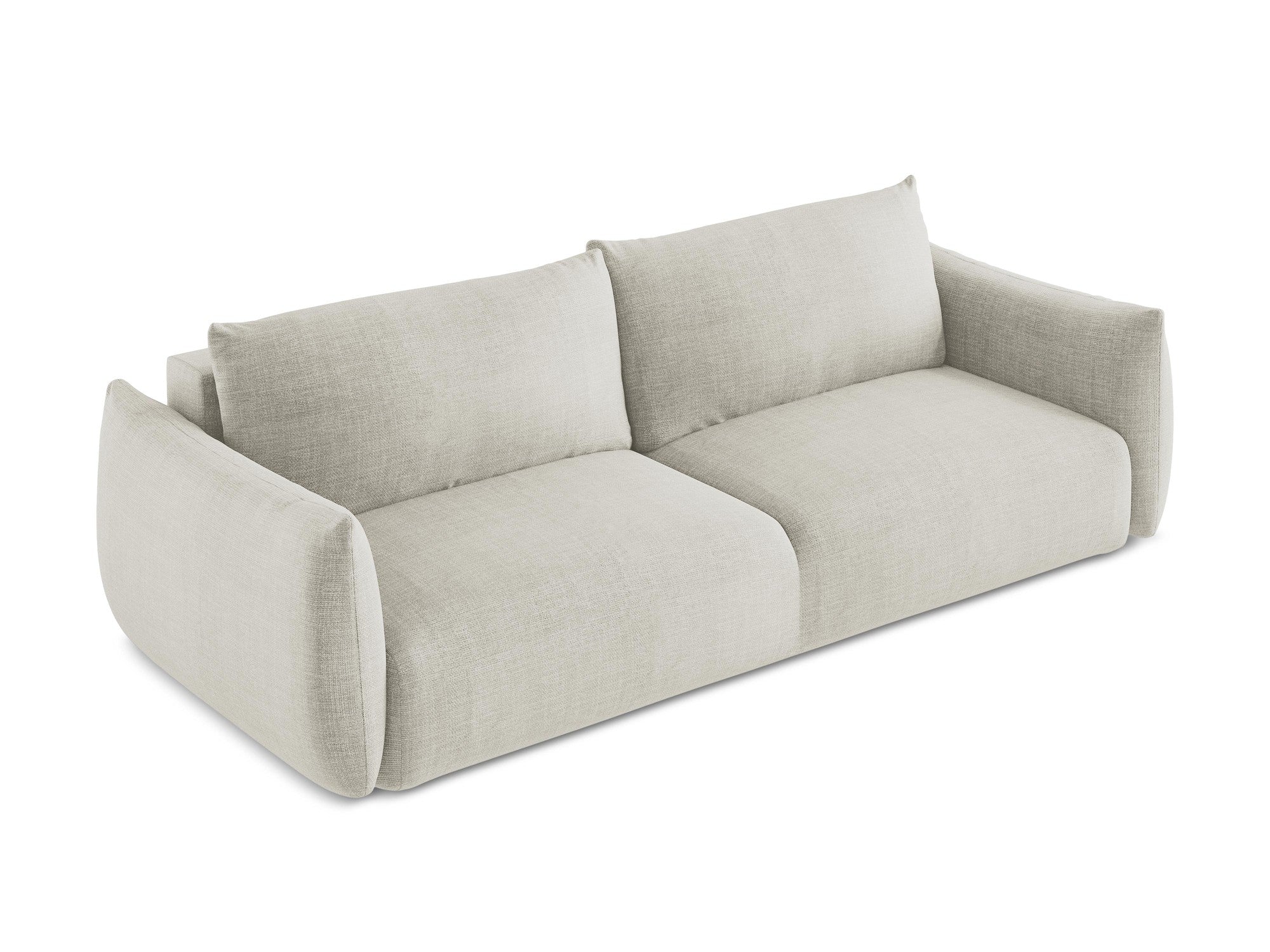 Sofa 3-osobowa z funkcją spania LEILA jasnobeżowy - Image 4