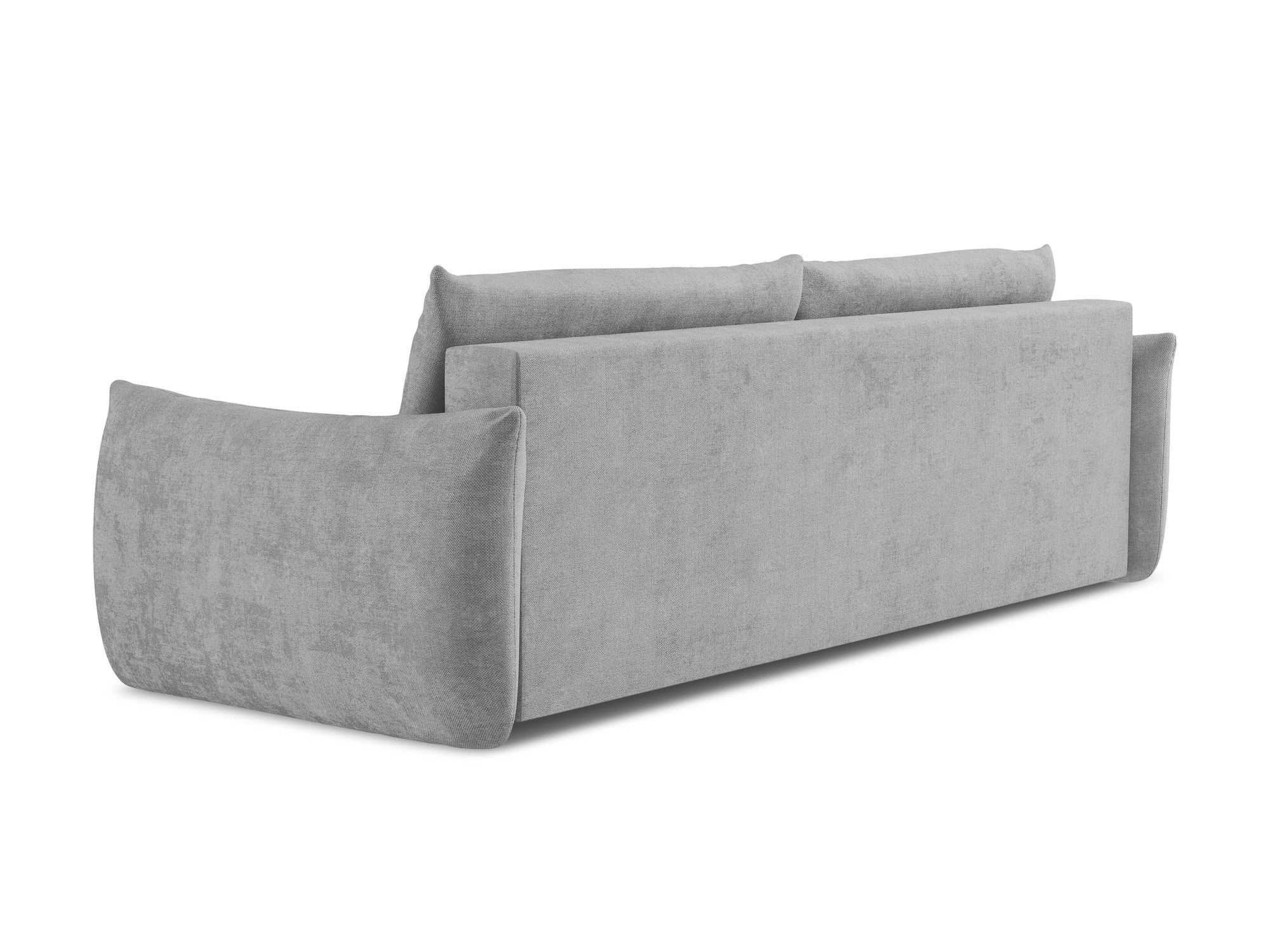 Sofa 3-osobowa z funkcją spania LEILA jasnoszary szenil - Image 7