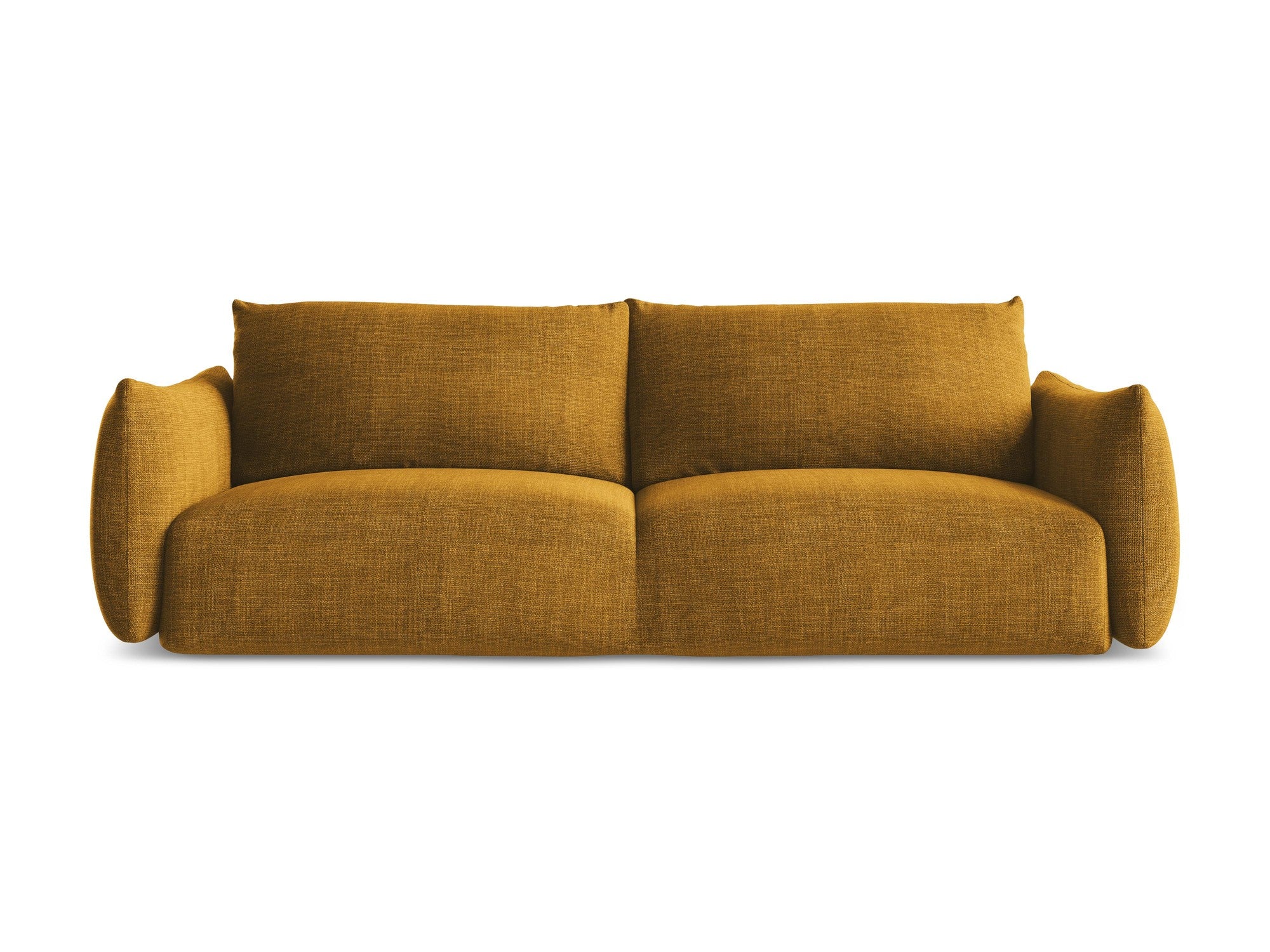 Sofa 3-osobowa z funkcją spania LEILA musztardowy - Image 3