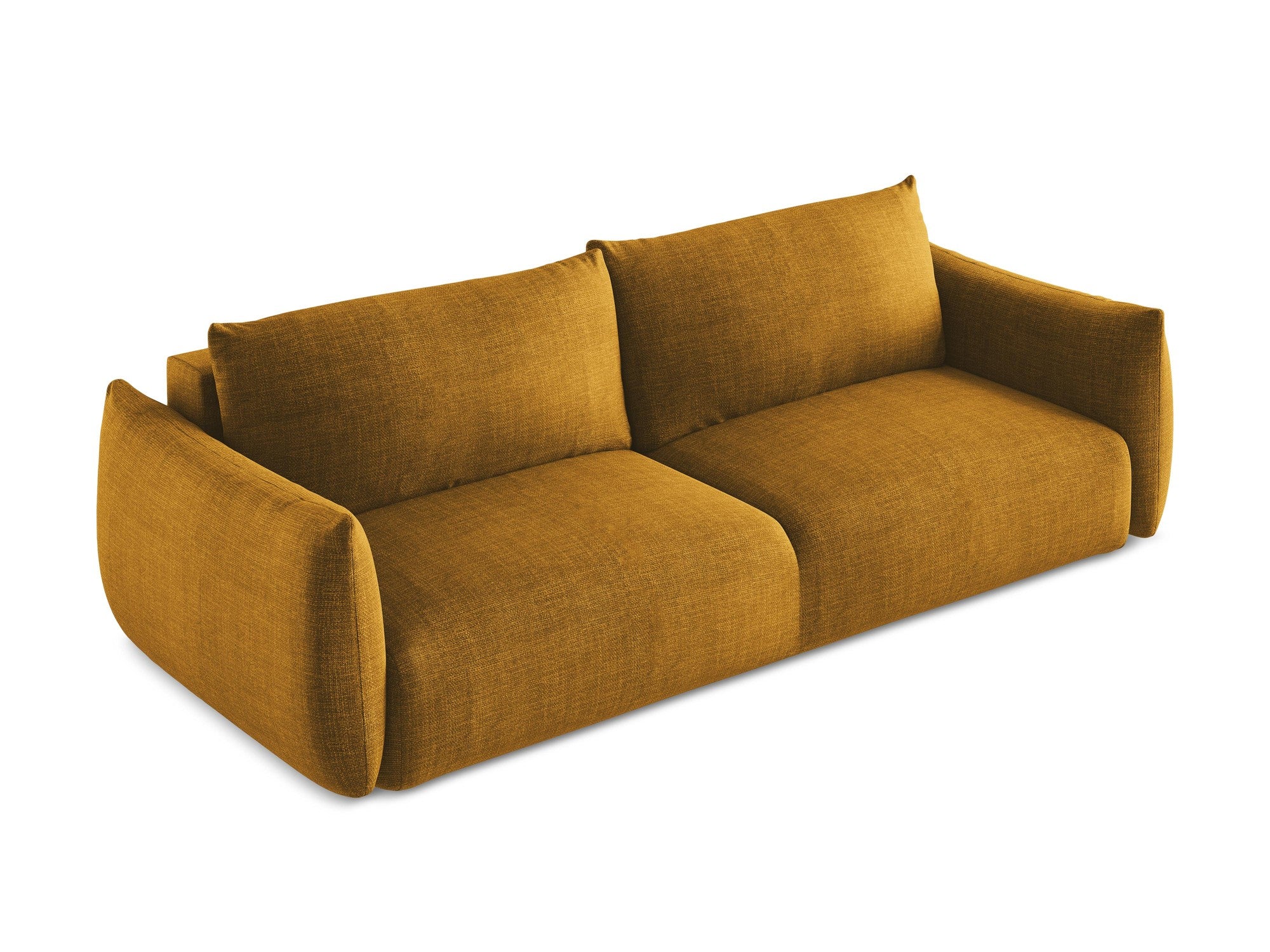 Sofa 3-osobowa z funkcją spania LEILA musztardowy - Image 4