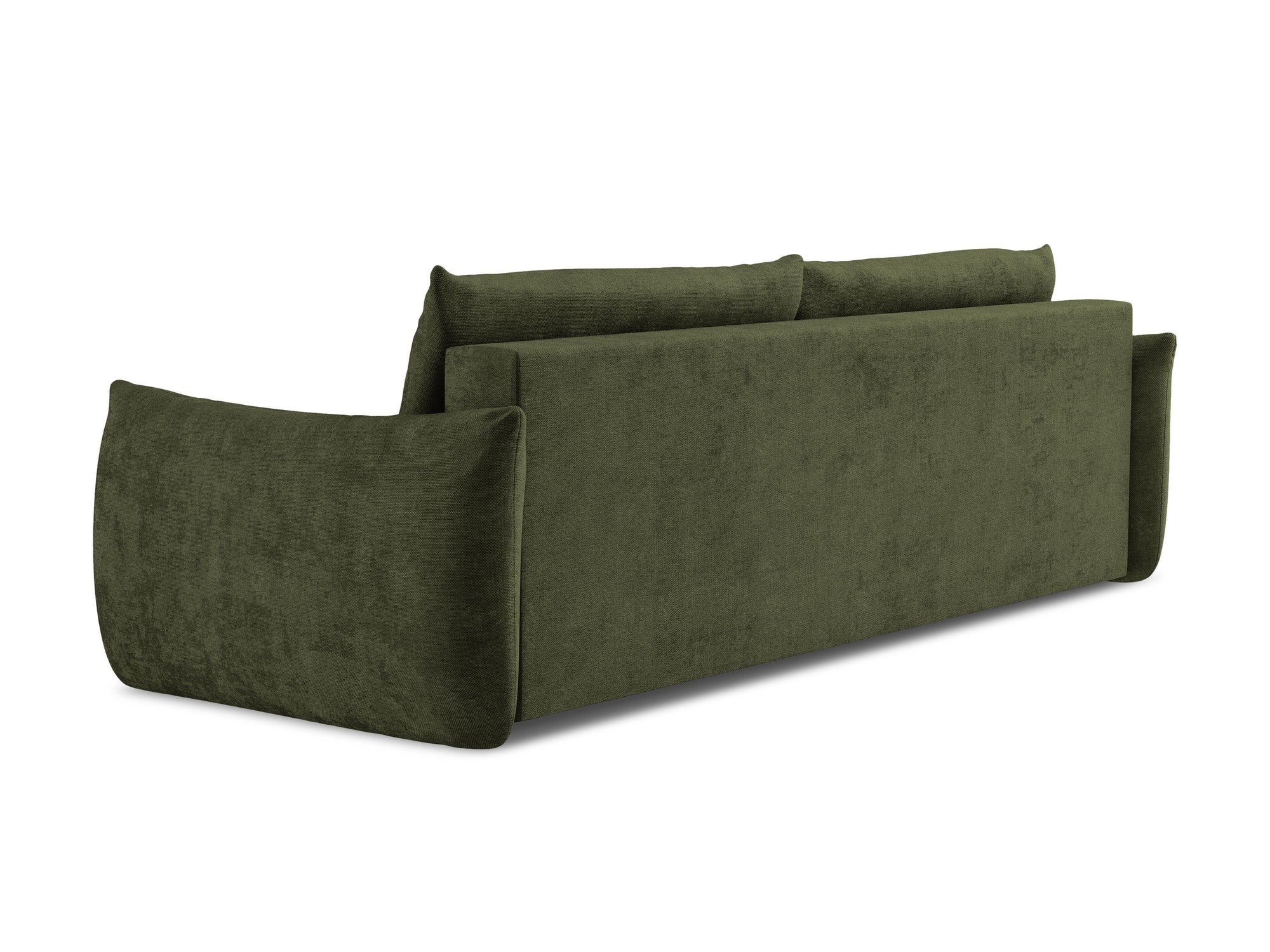 Sofa 3-osobowa z funkcją spania LEILA oliwkowy szenil - Image 5