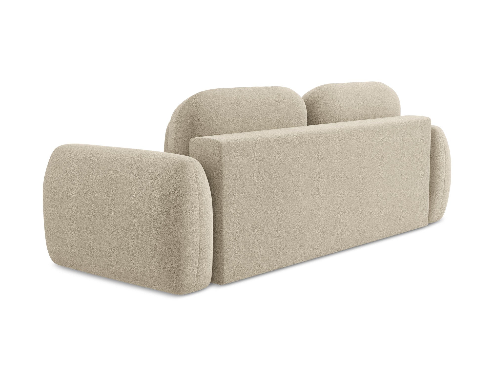 Sofa 3-osobowa z funkcją spania LOHI ciemnobeżowy boucle - Image 7