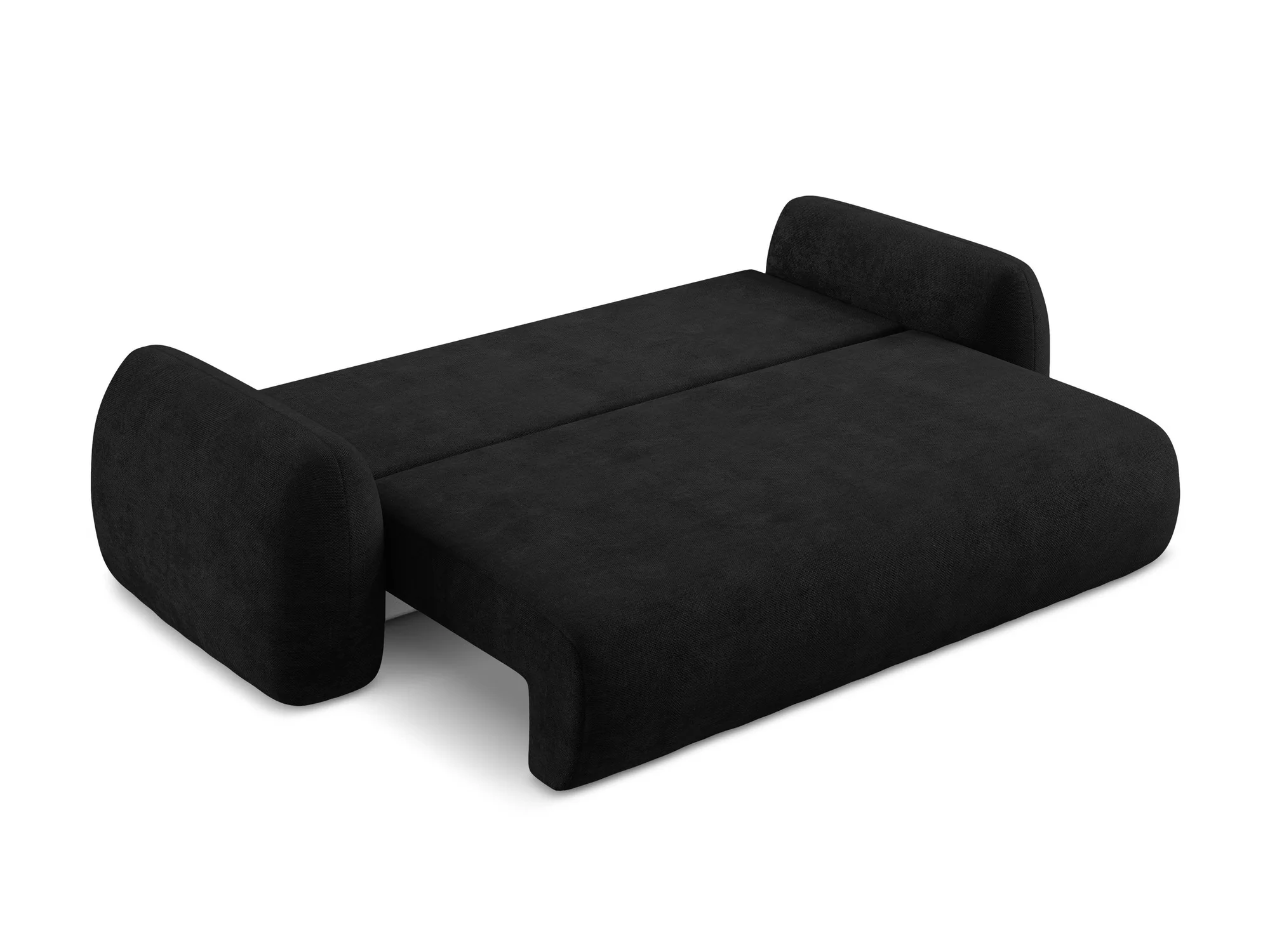 Sofa 3-osobowa z funkcją spania LOHI czarny szenil - Image 7