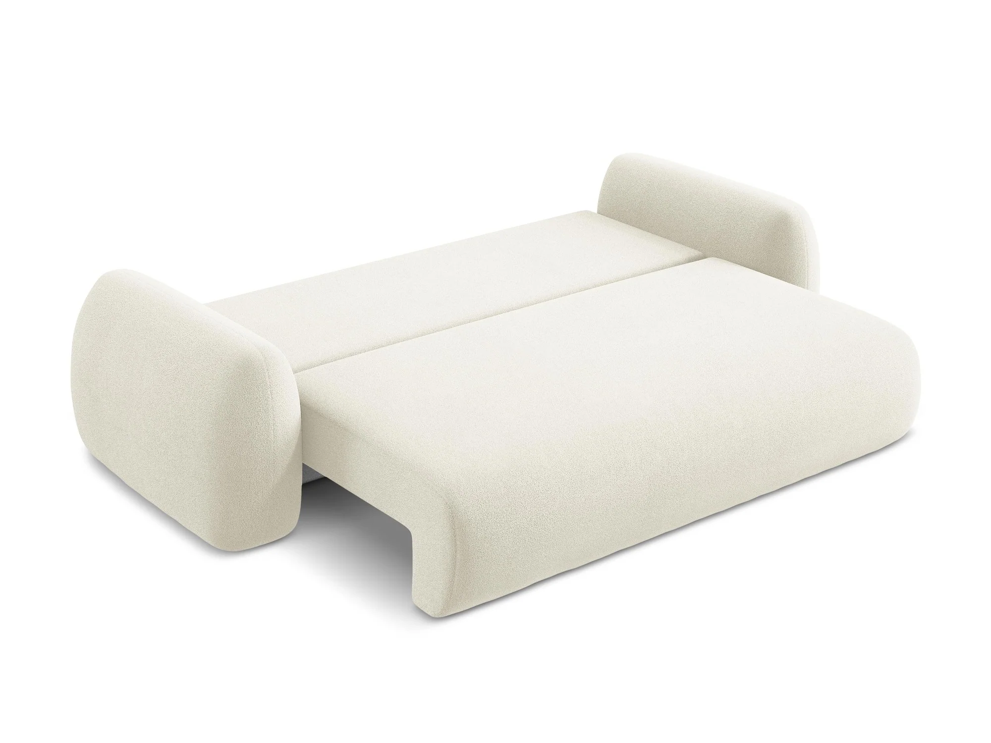 Sofa 3-osobowa z funkcją spania LOHI jasnobeżowy boucle - Image 6