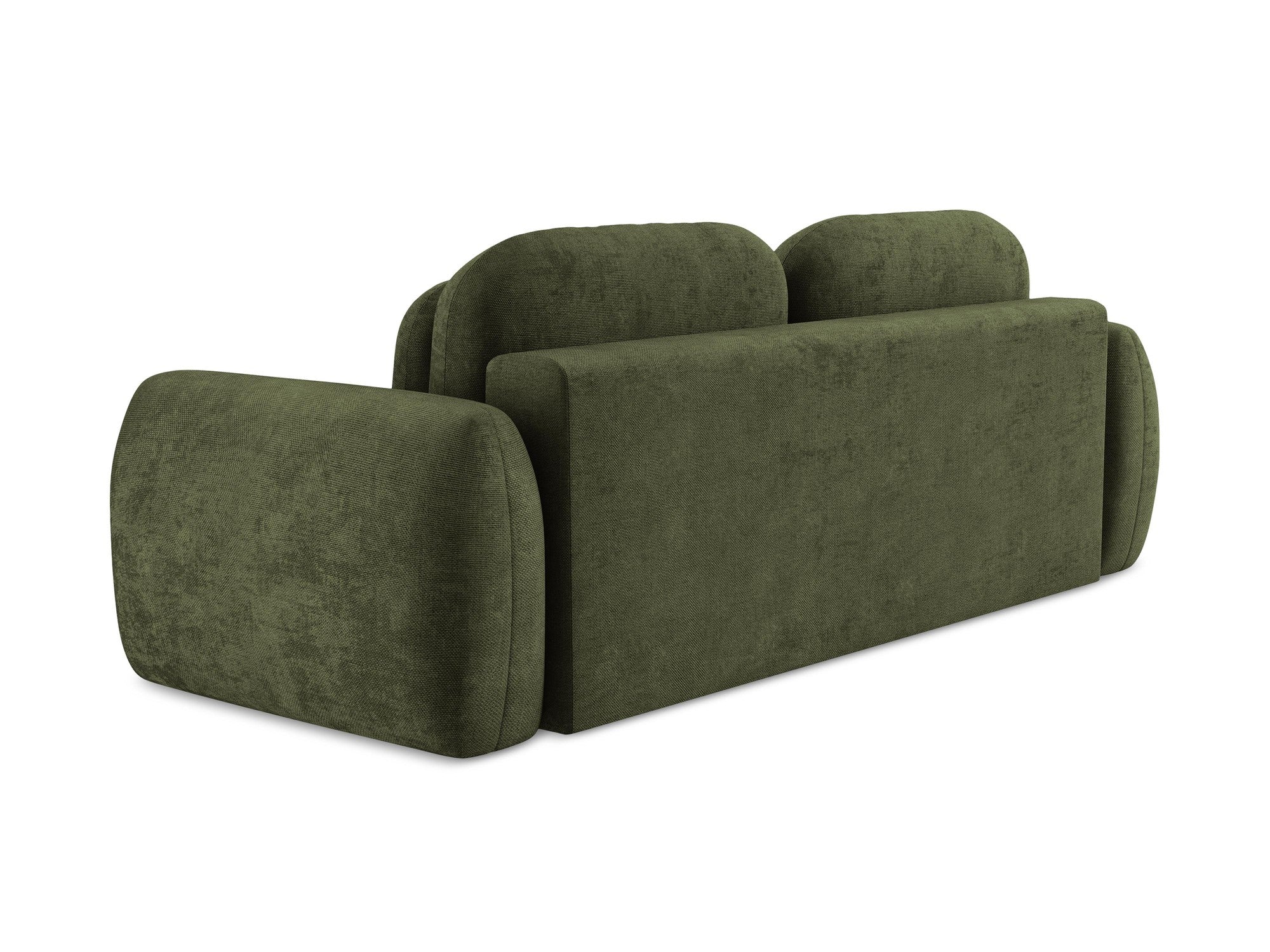 Sofa 3-osobowa z funkcją spania LOHI oliwkowy szenil - Image 5