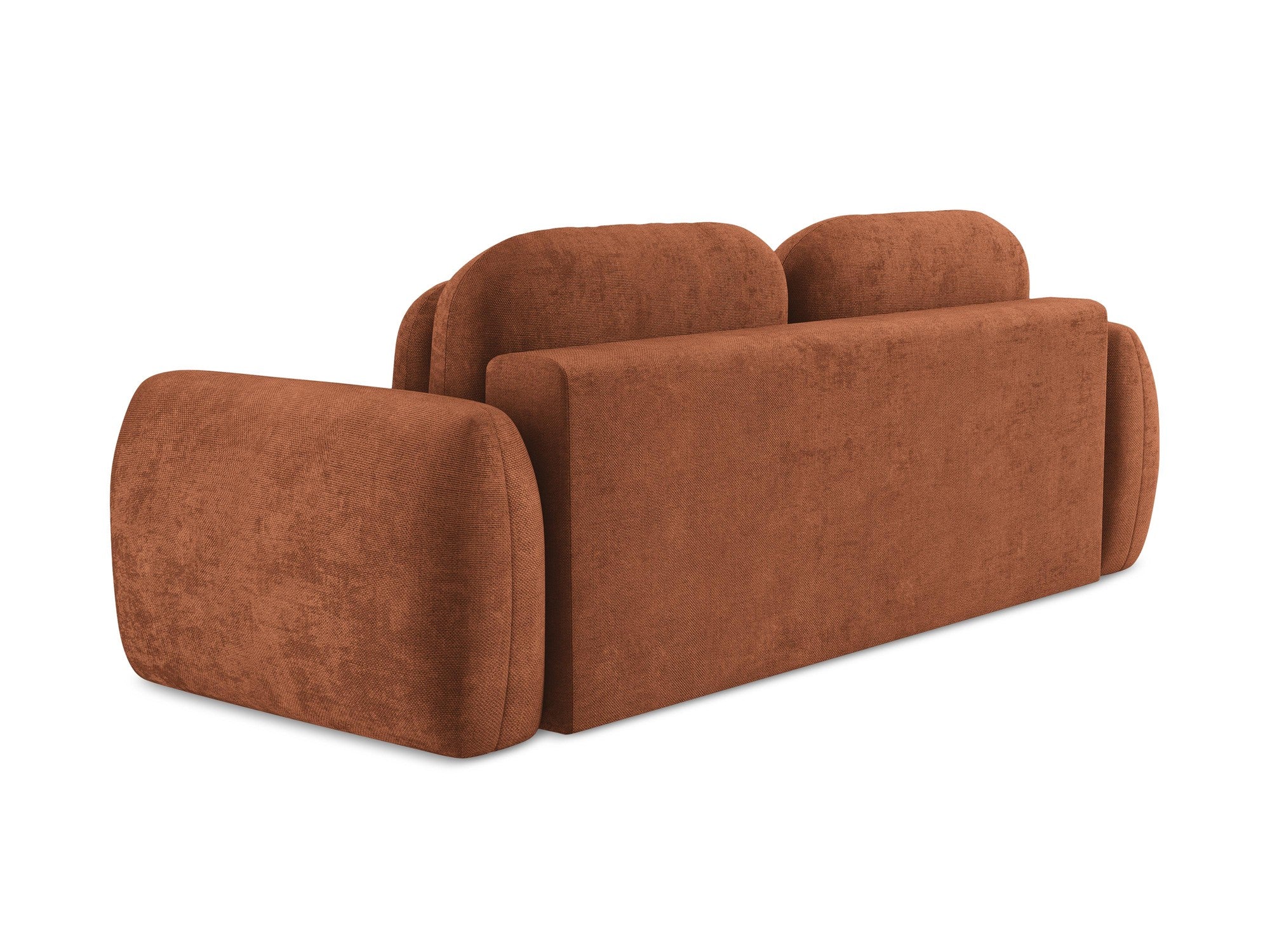 Sofa 3-osobowa z funkcją spania LOHI terakota szenil - Image 7