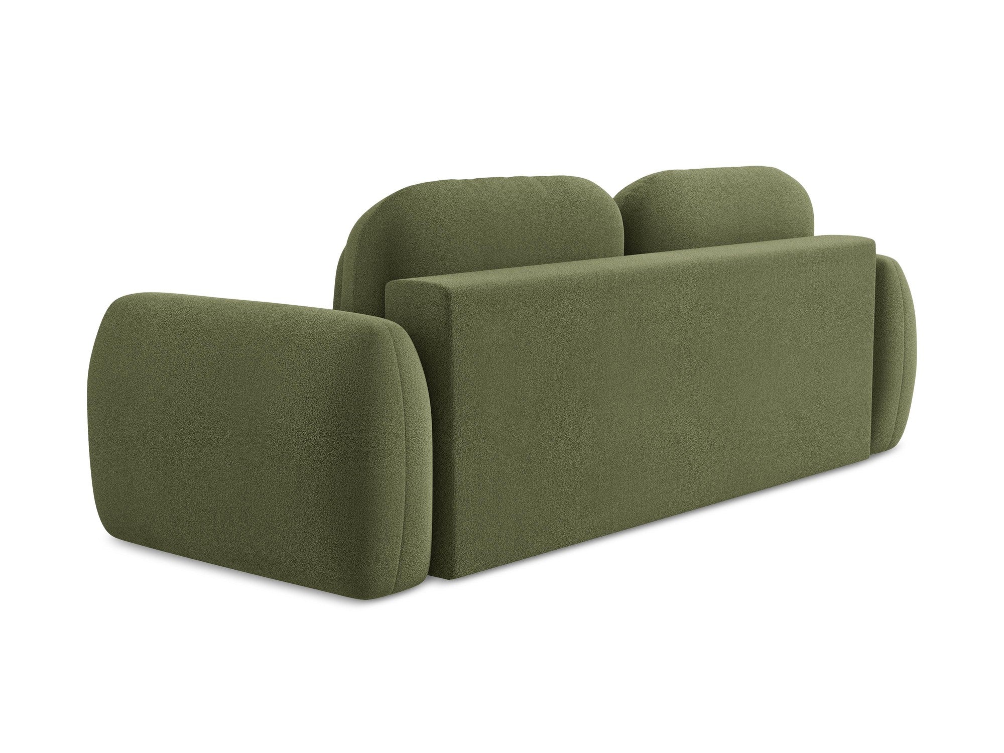 Sofa 3-osobowa z funkcją spania LOHI zielony boucle - Image 5