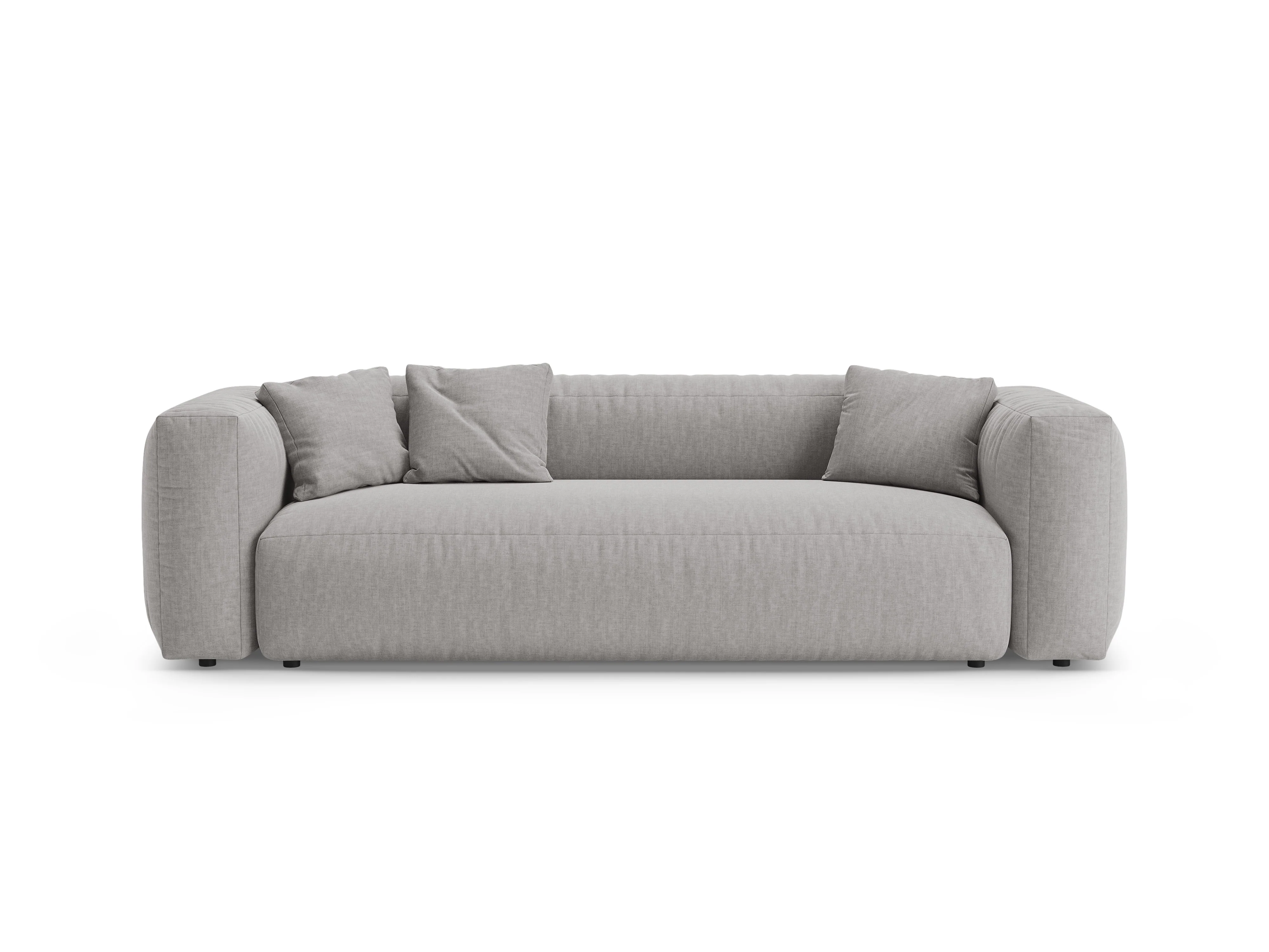 Sofa 3-osobowa z funkcją spania MARTINA jasny szary - Image 4