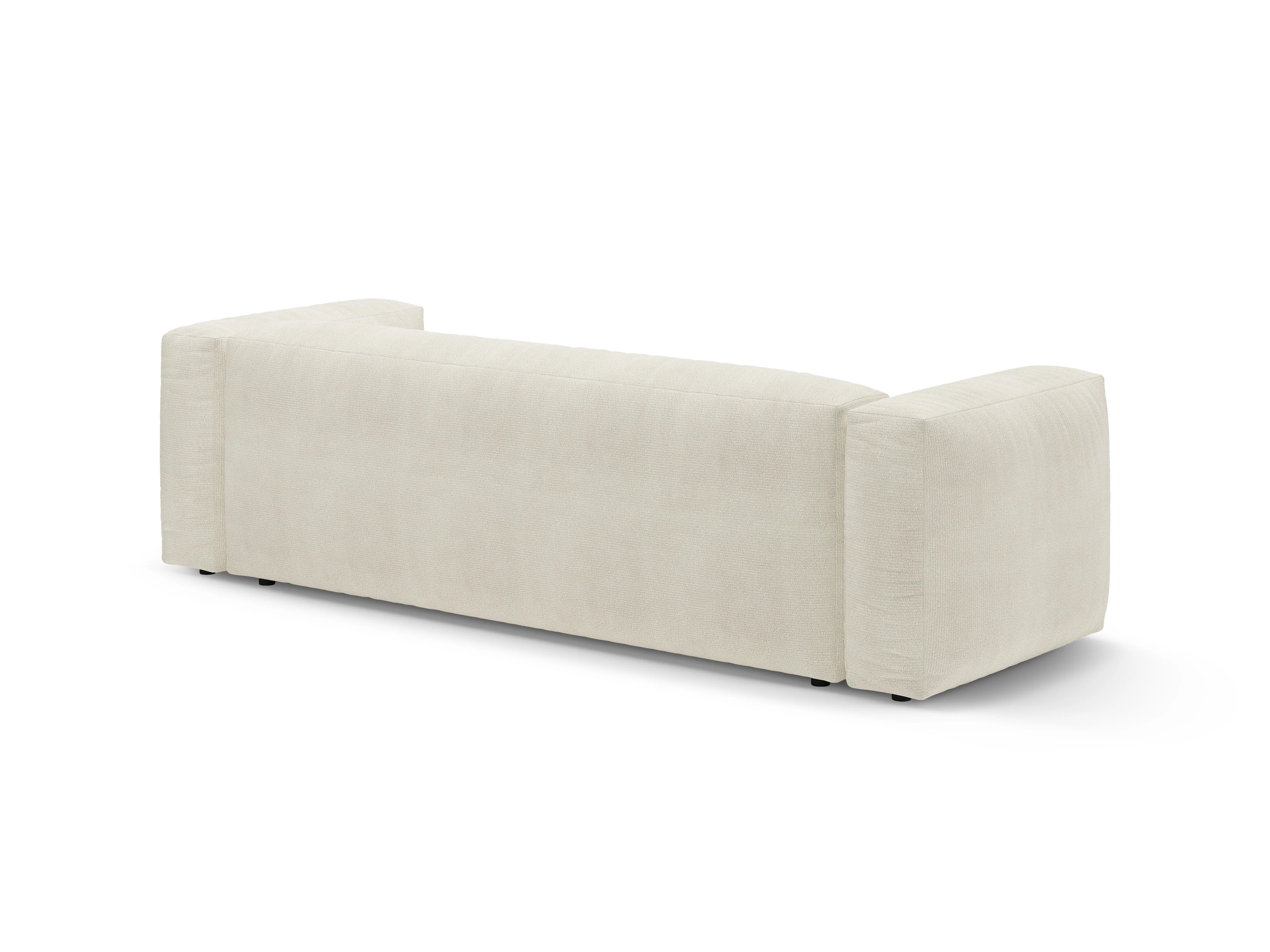 Sofa 3-osobowa z funkcją spania MARTINA kość słoniowa boucle - Image 5