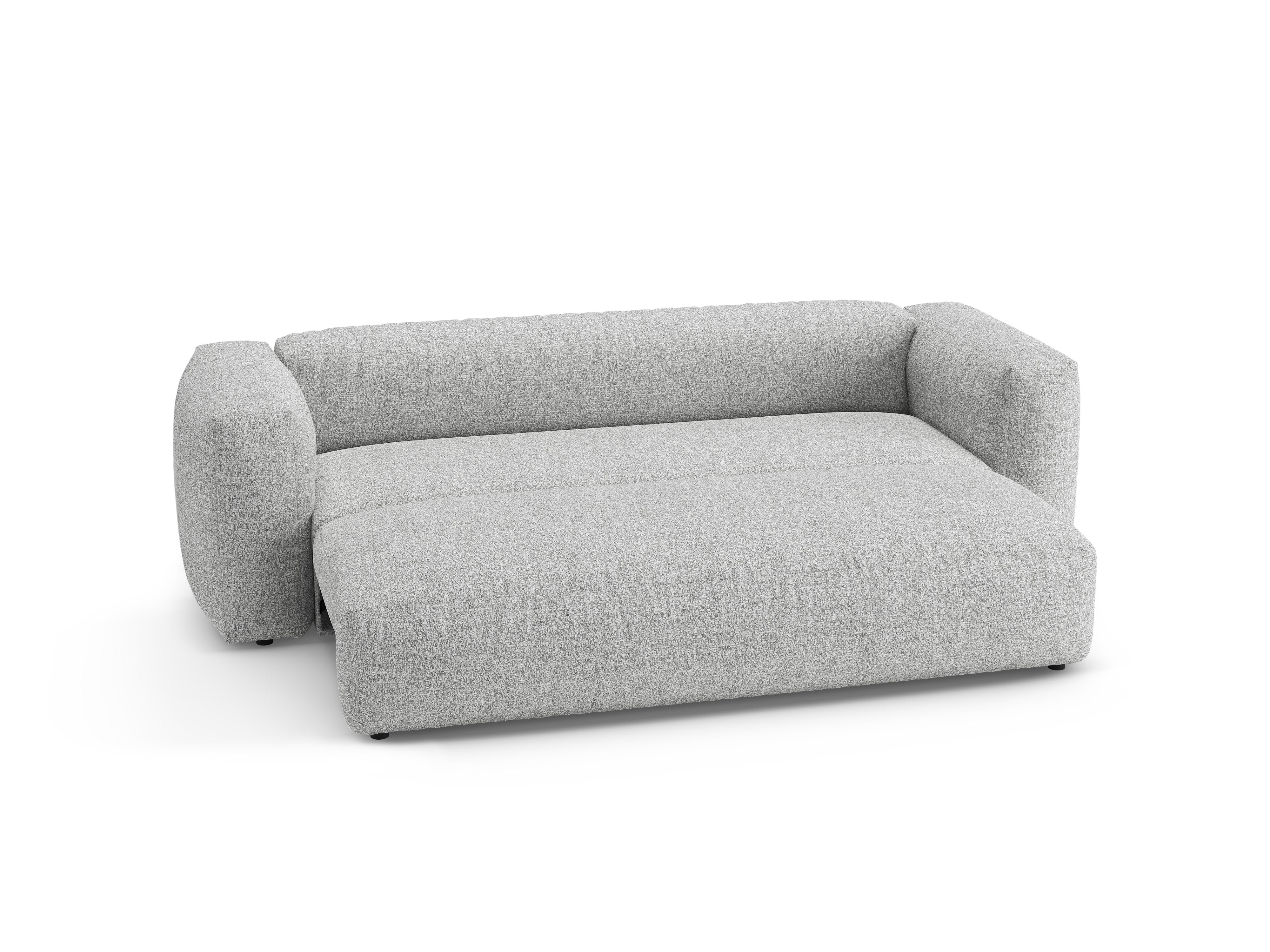 Sofa 3-osobowa z funkcją spania MARTINA srebrny boucle - Image 6