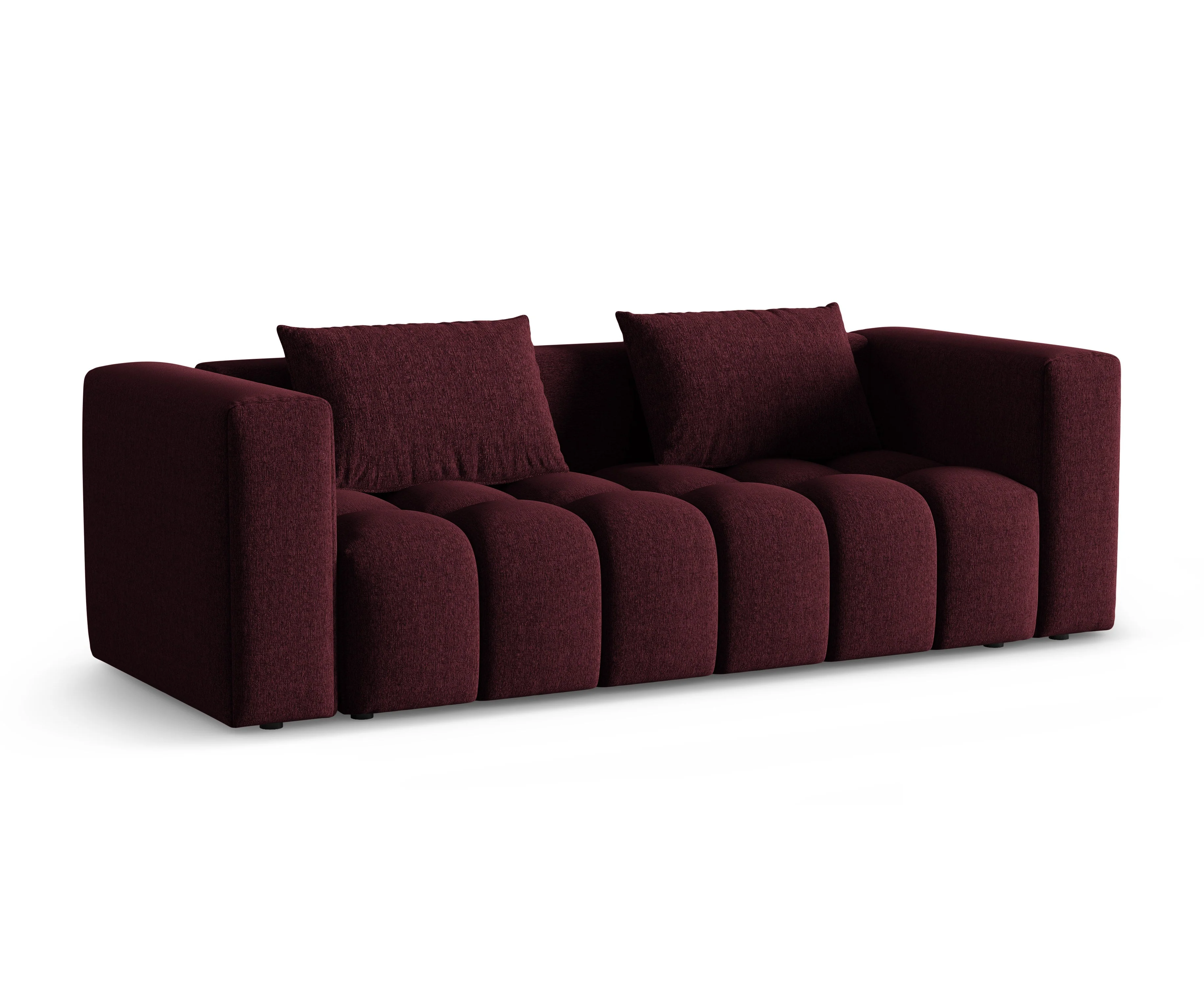 Sofa 3-osobowa z funkcją spania VERONA burgundowy