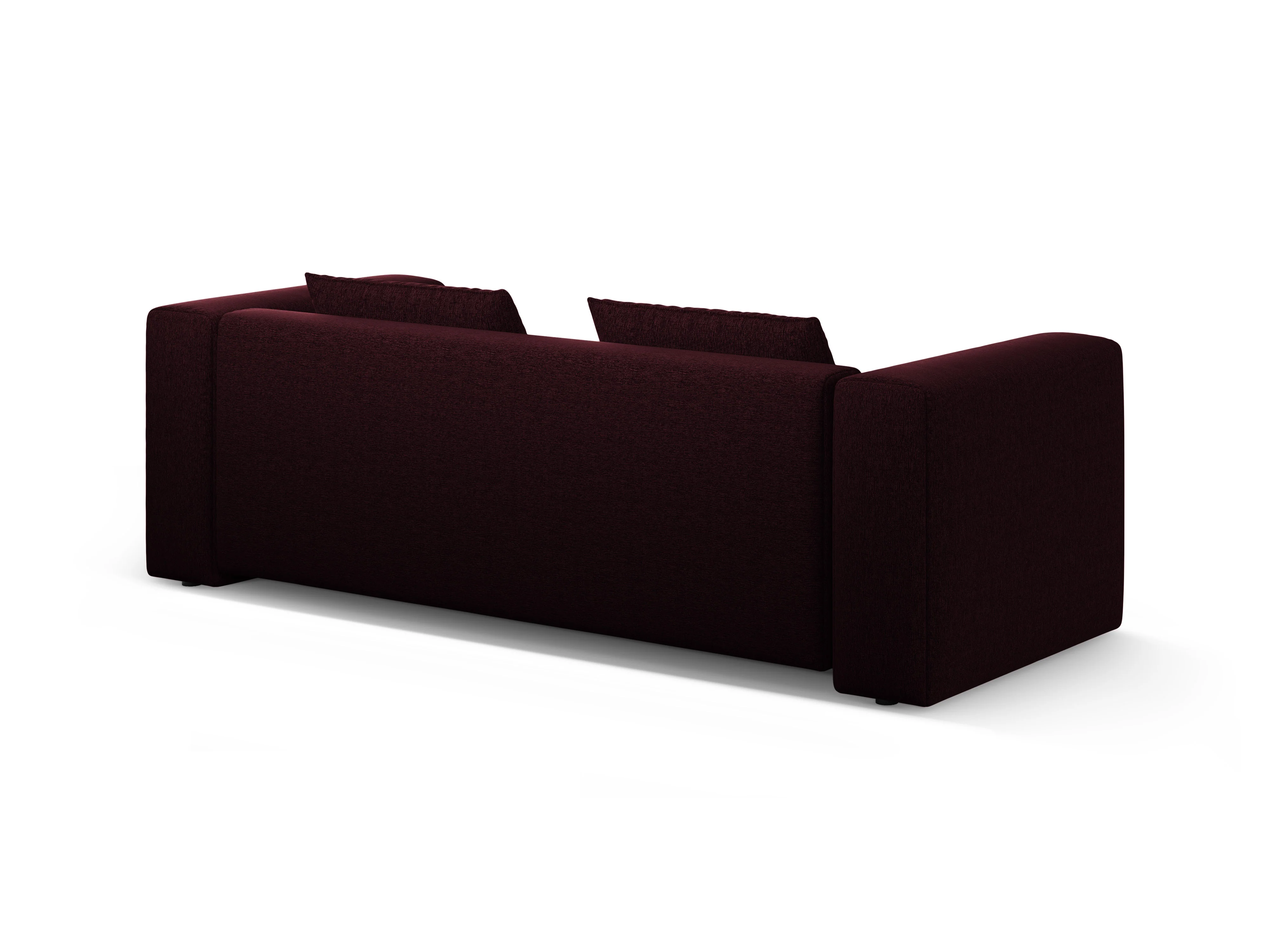 Sofa 3-osobowa z funkcją spania VERONA burgundowy - Image 6