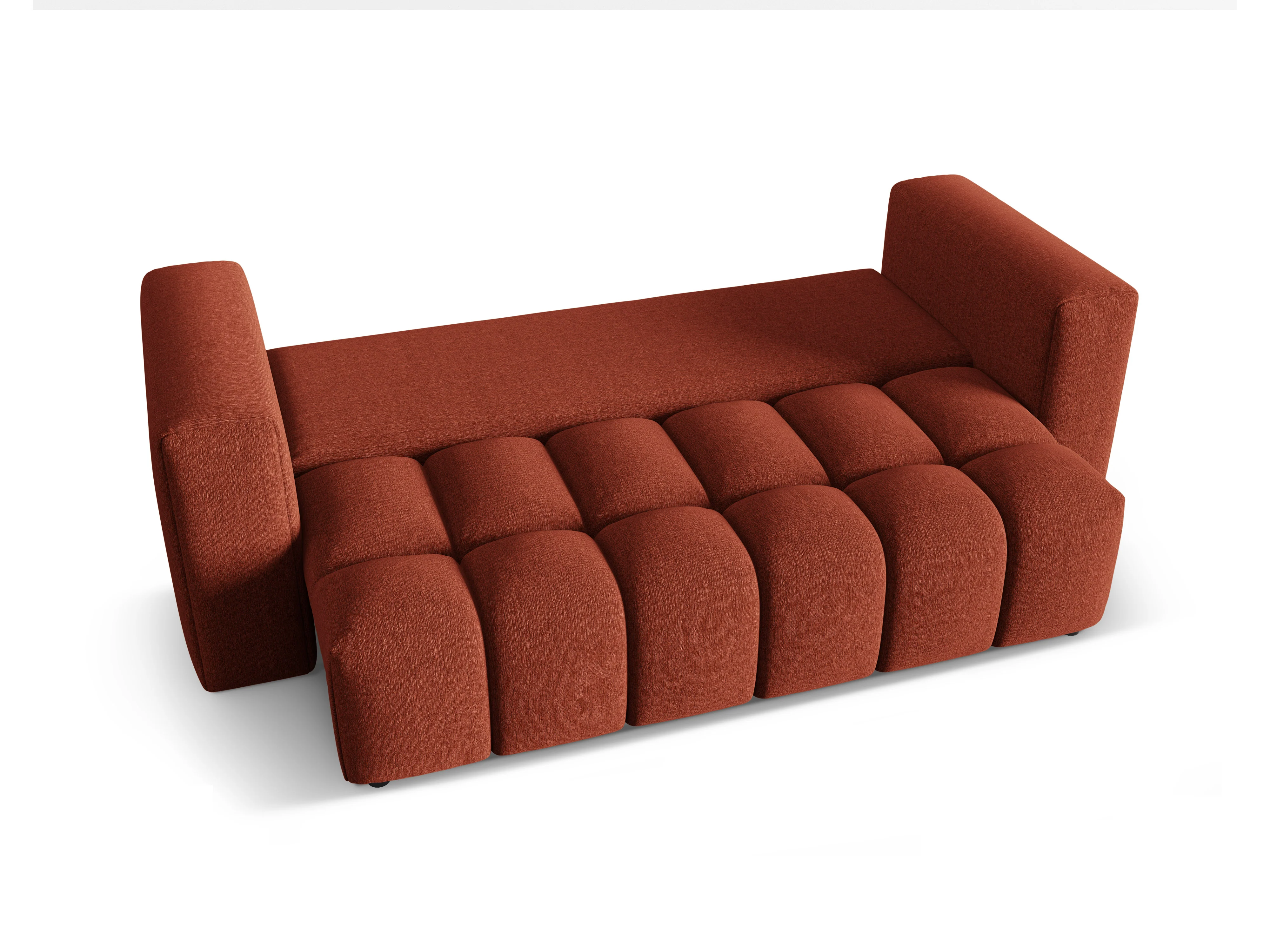 Sofa 3-osobowa z funkcją spania VERONA koralowy - Image 2