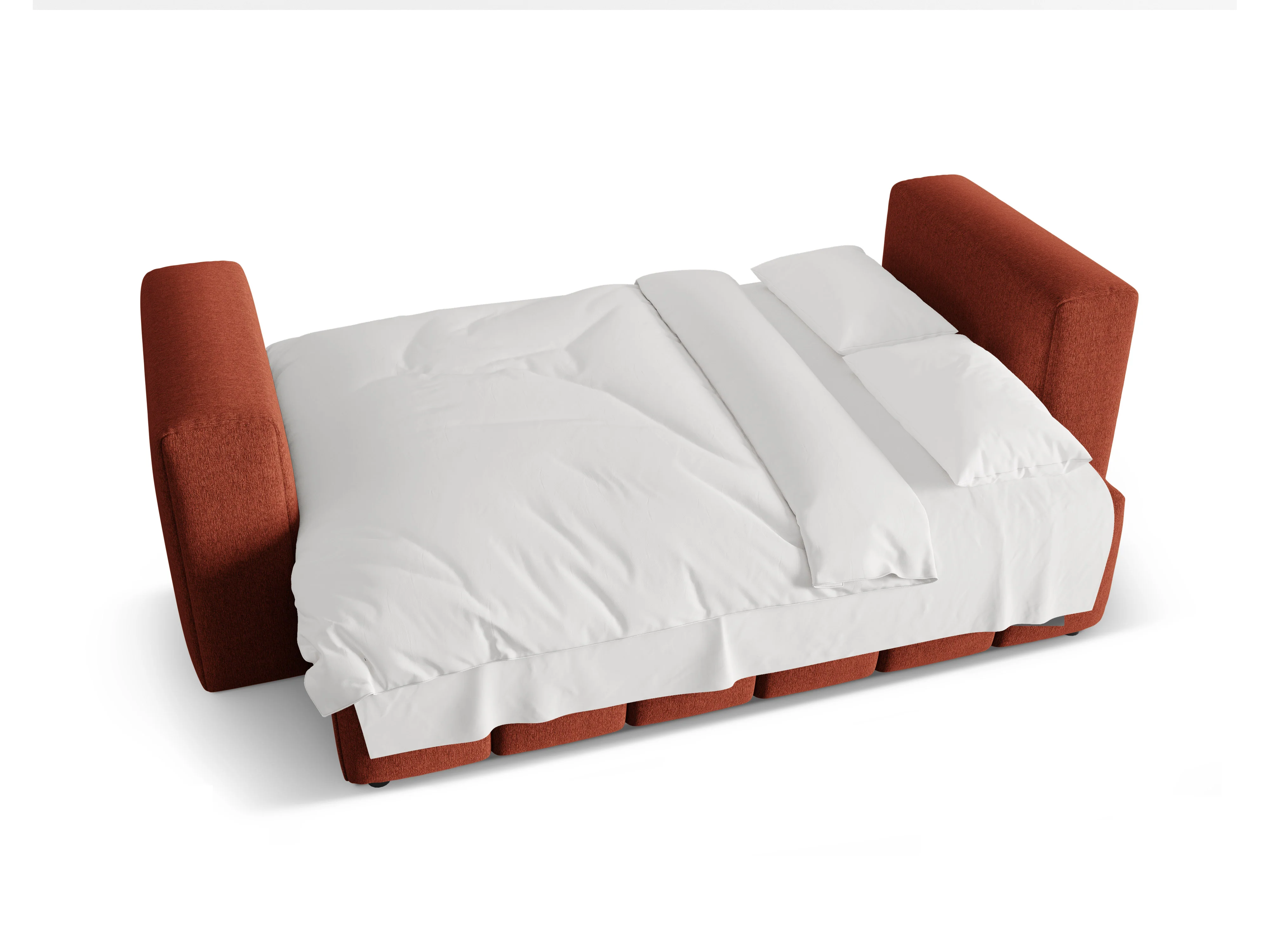 Sofa 3-osobowa z funkcją spania VERONA koralowy - Image 5