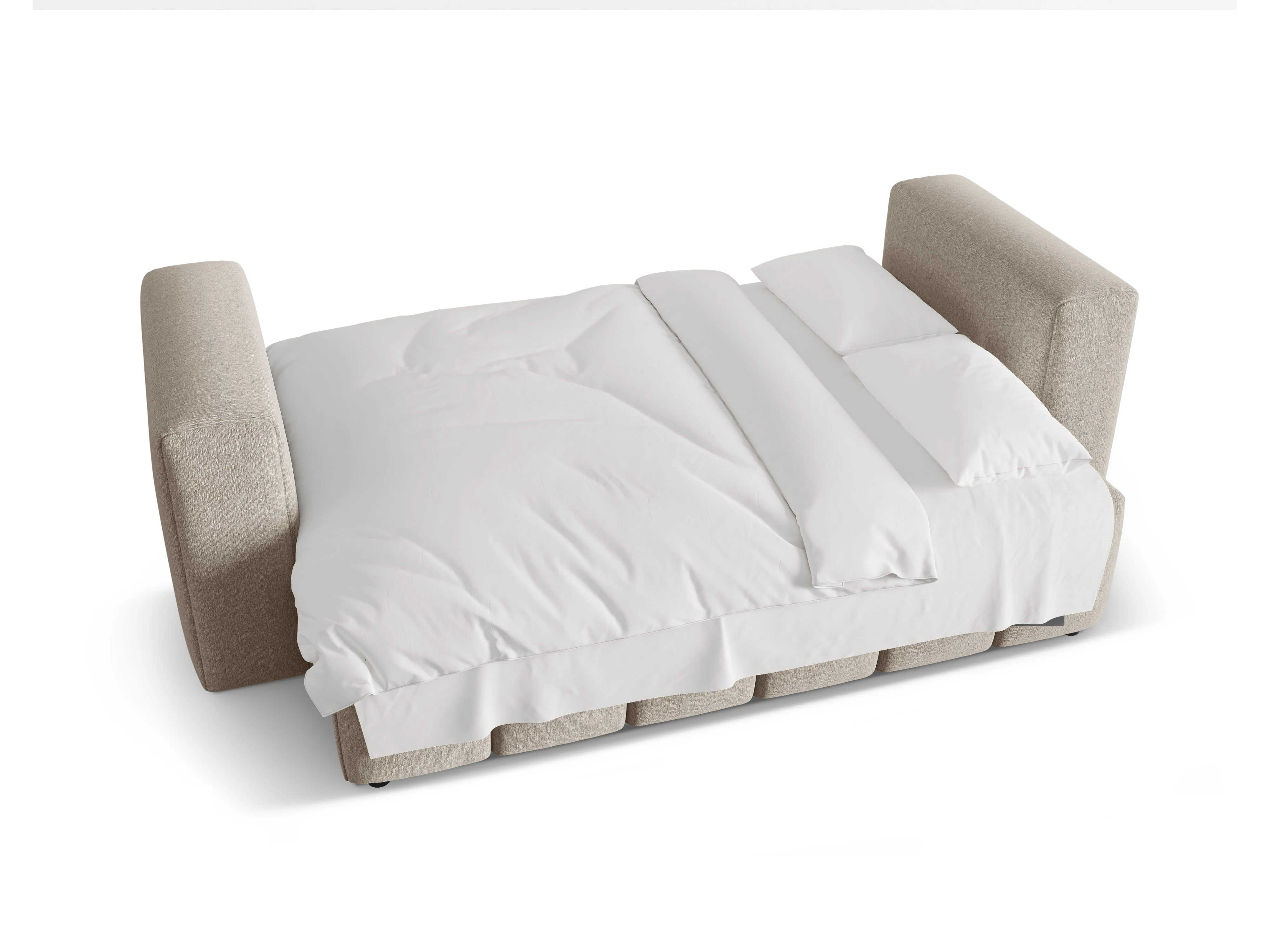 Sofa 3-osobowa z funkcją spania VERONA piaskowy - Image 5