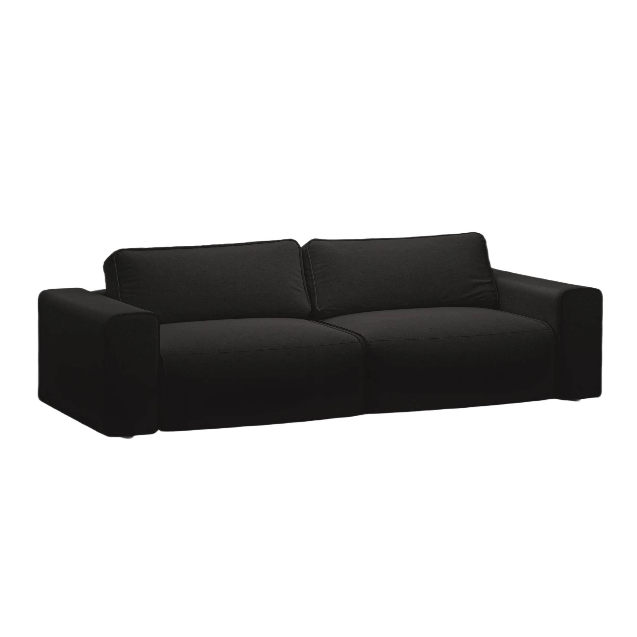 Sofa 3-osobowa z funkcją spania VICTOR czarny szenil