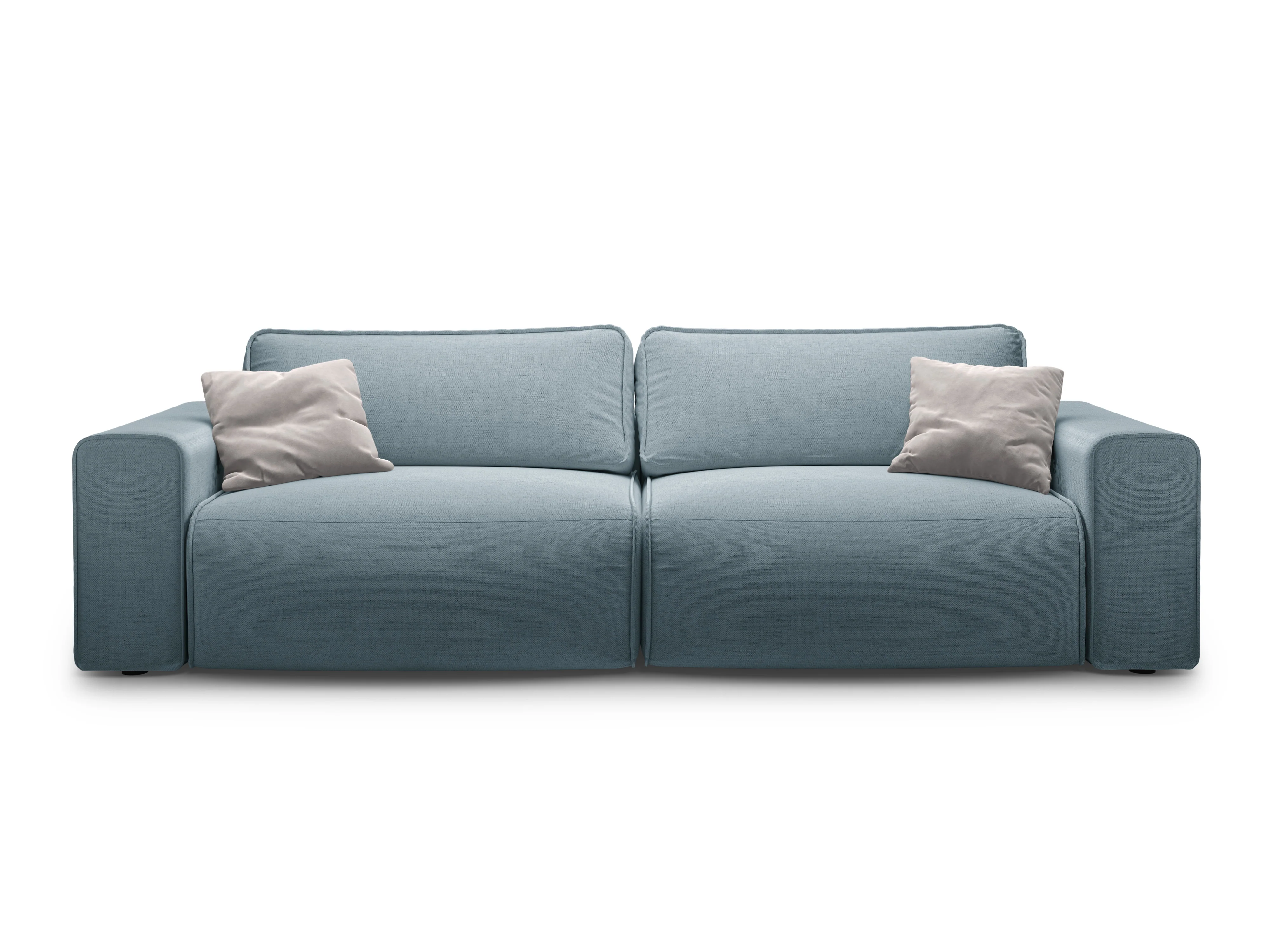 Sofa 3-osobowa z funkcją spania VICTOR jasnoniebieski szenil - Image 2