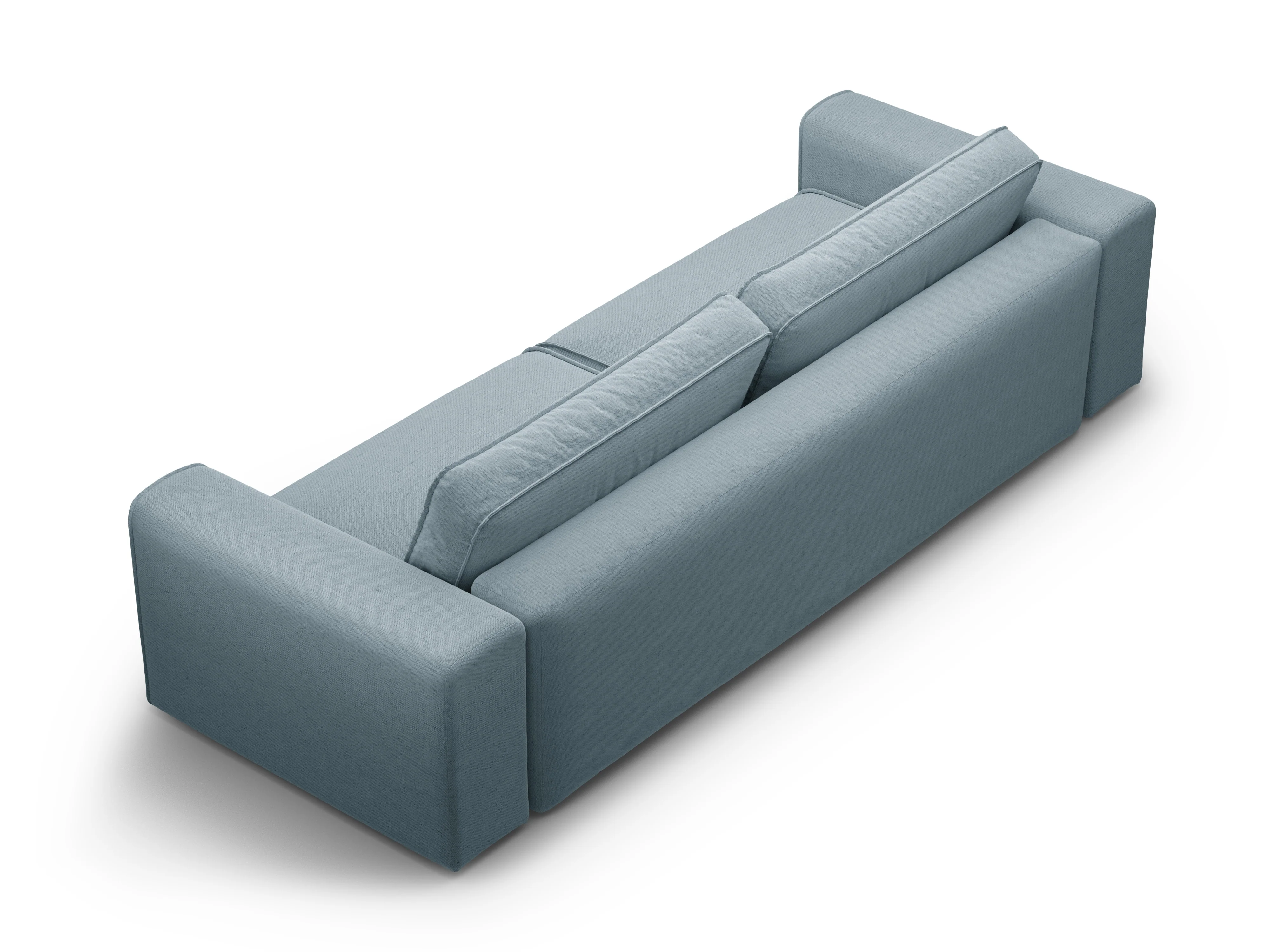 Sofa 3-osobowa z funkcją spania VICTOR jasnoniebieski szenil - Image 4