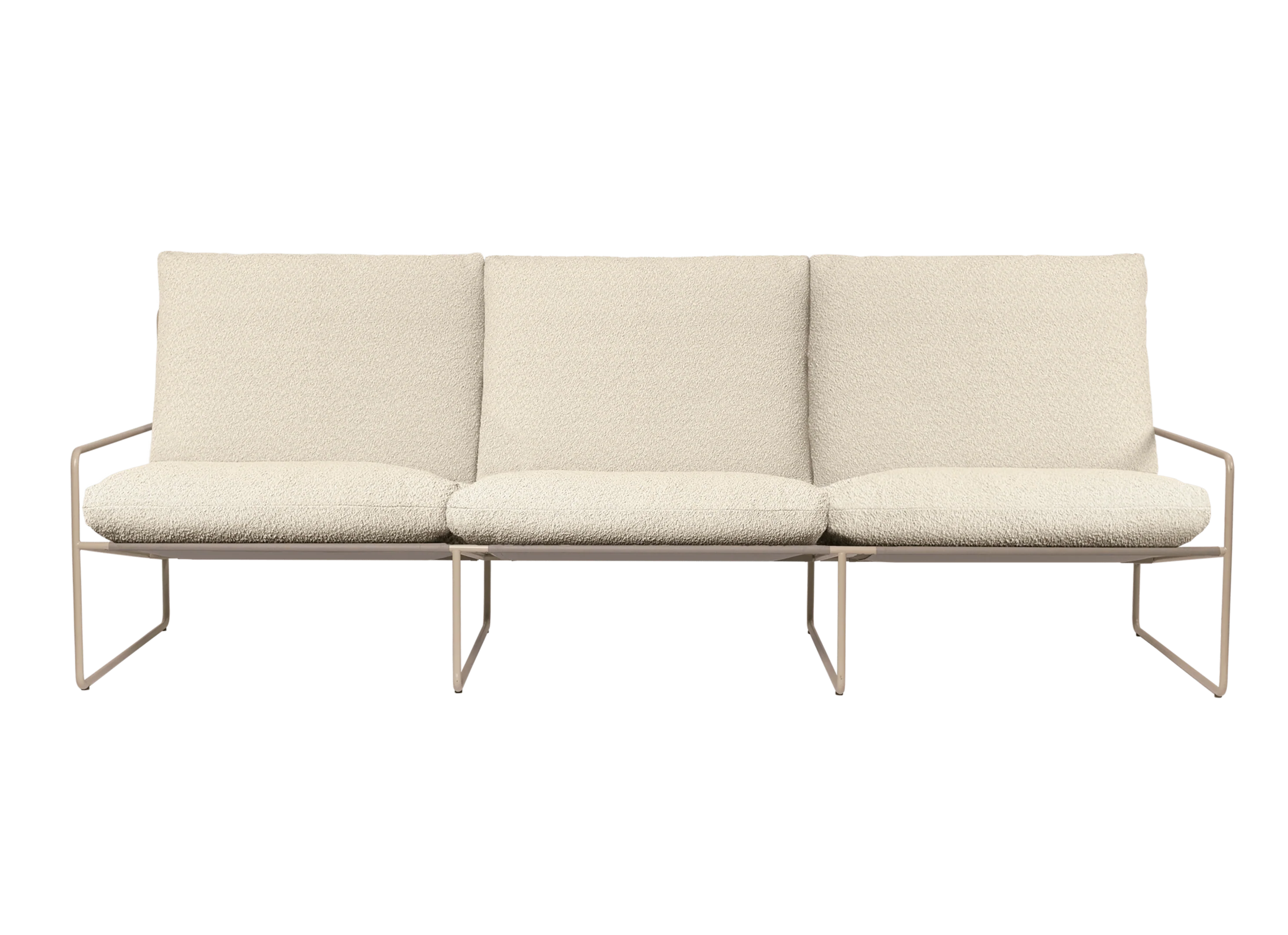 Sofa 3-osobowa zewnętrzna DESERT złamana biel z beżową podstawą - Image 4