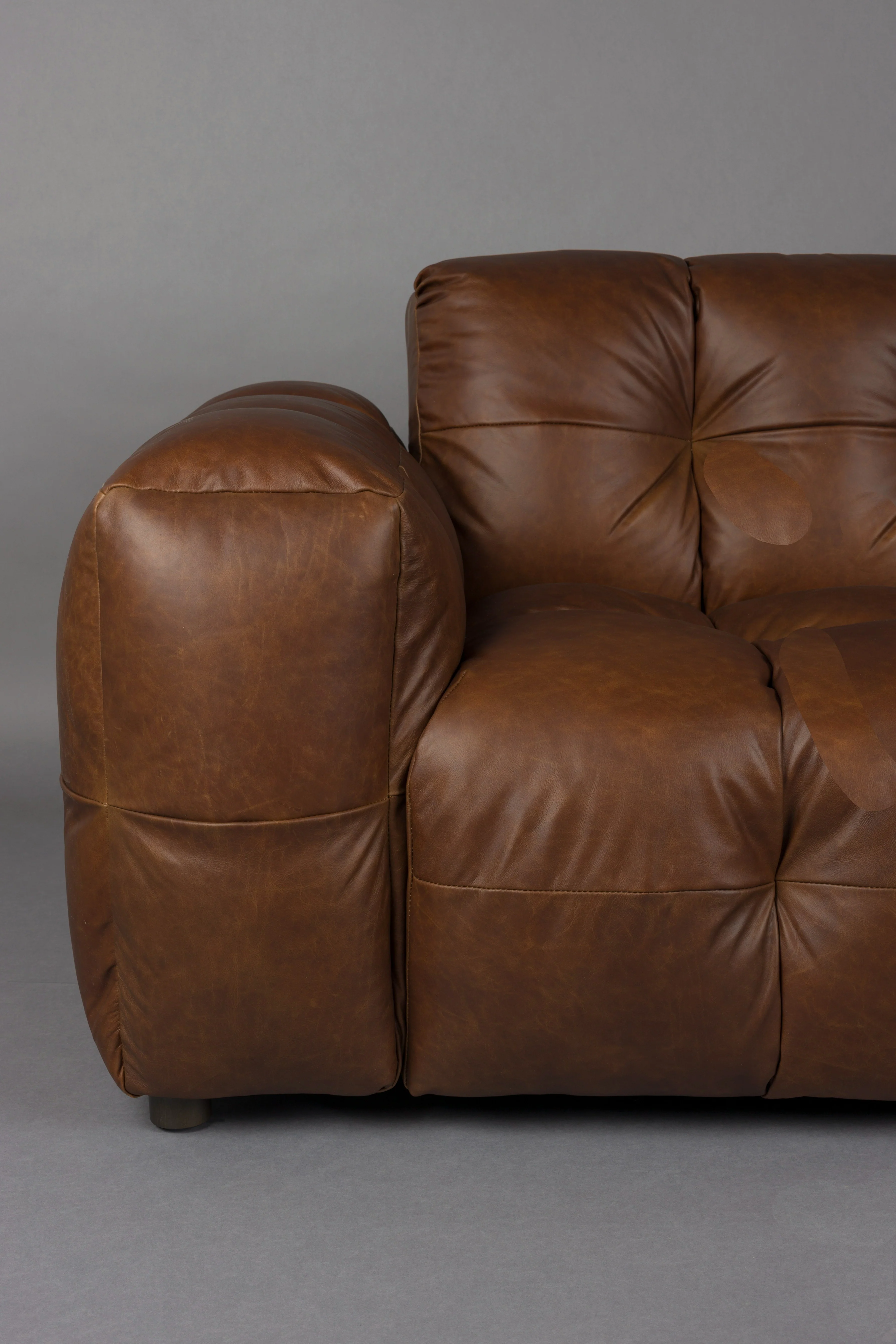 Sofa 4,5-osobowa HACKMAN czekoladowa skóra - Image 3