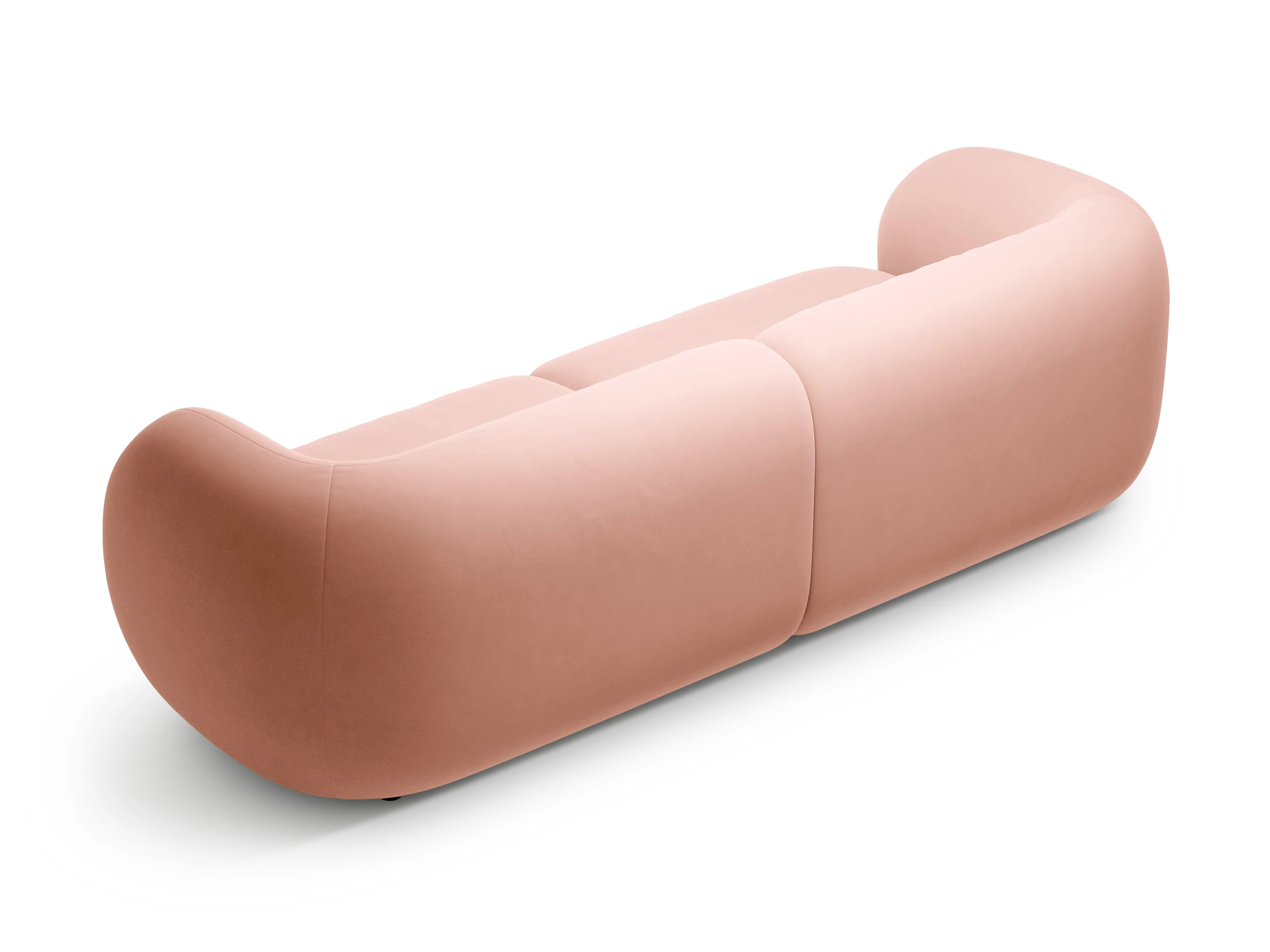 Sofa 4-osobowa aksamitna KATE różowy - Image 3