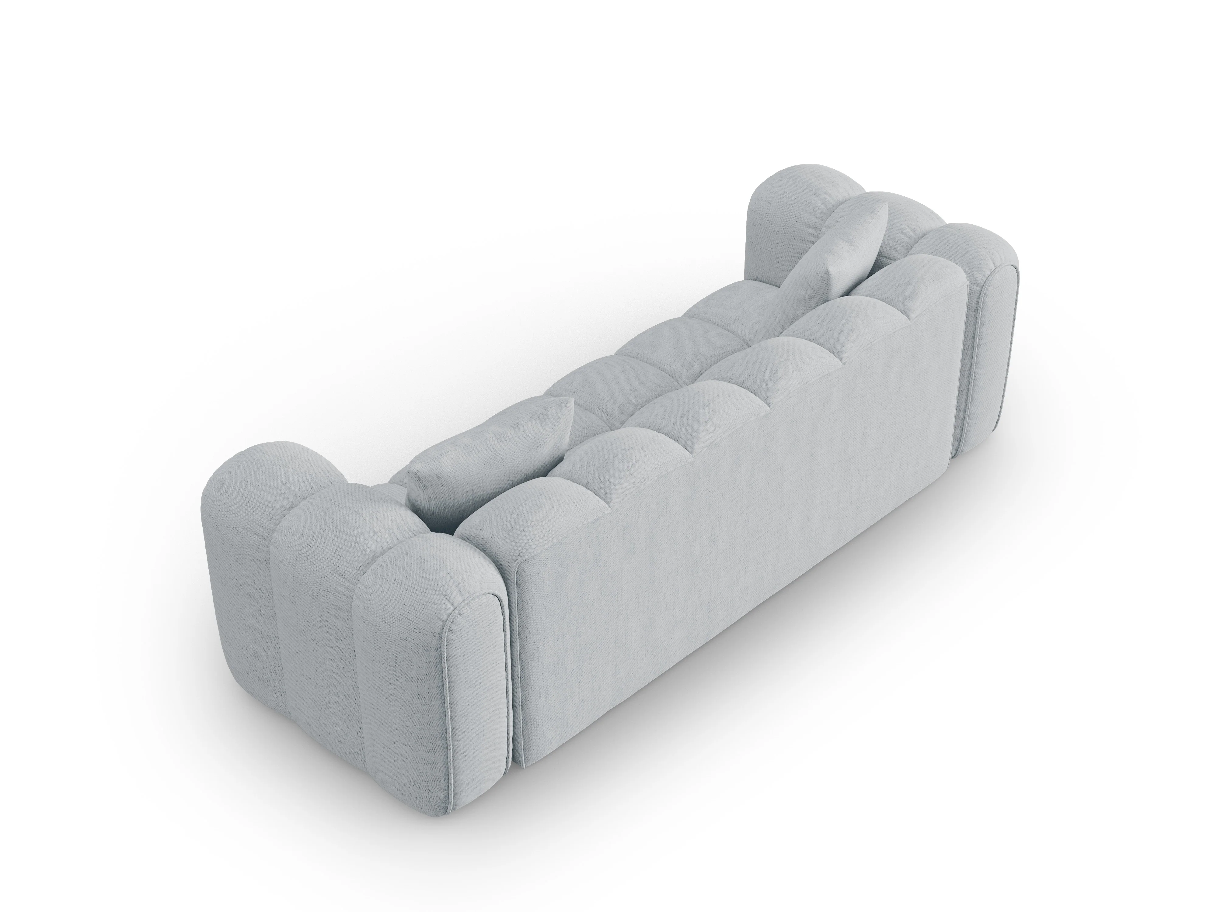 Sofa 4-osobowa ASTRO jasnoszary szenil - Image 3