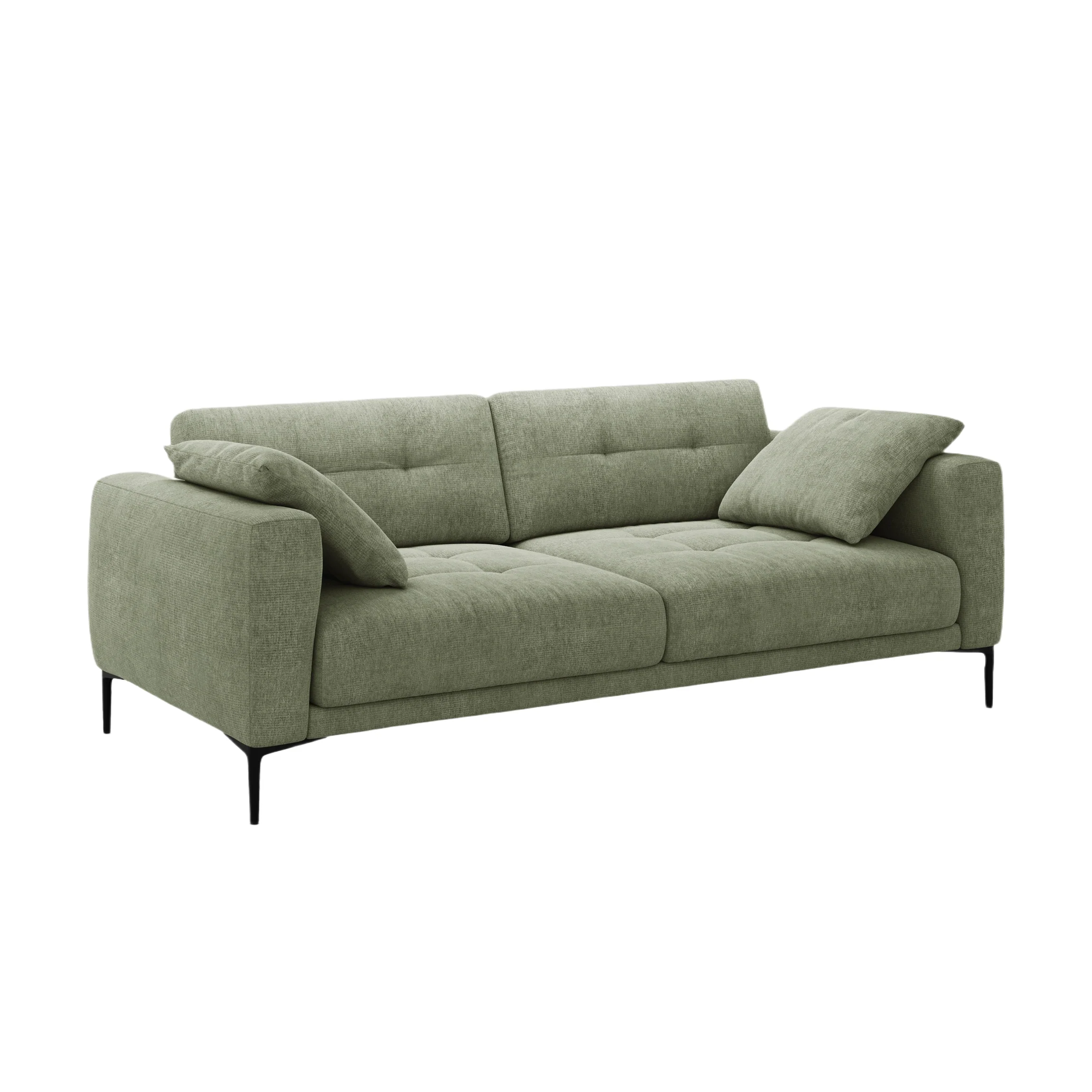 Sofa 4-osobowa BEMY oliwkowy szenil
