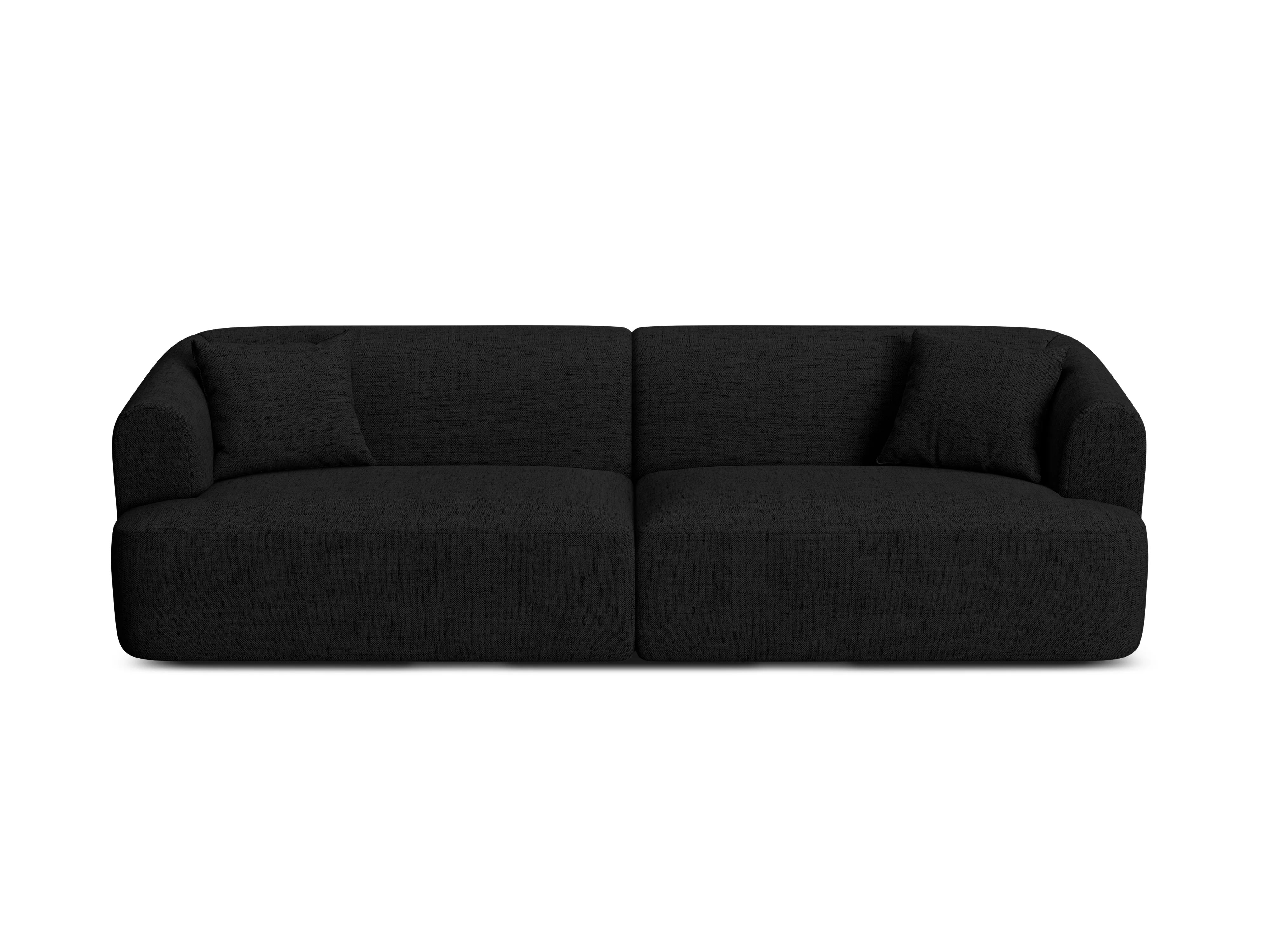 Sofa 4-osobowa CAMPI czarny szenil - Image 3
